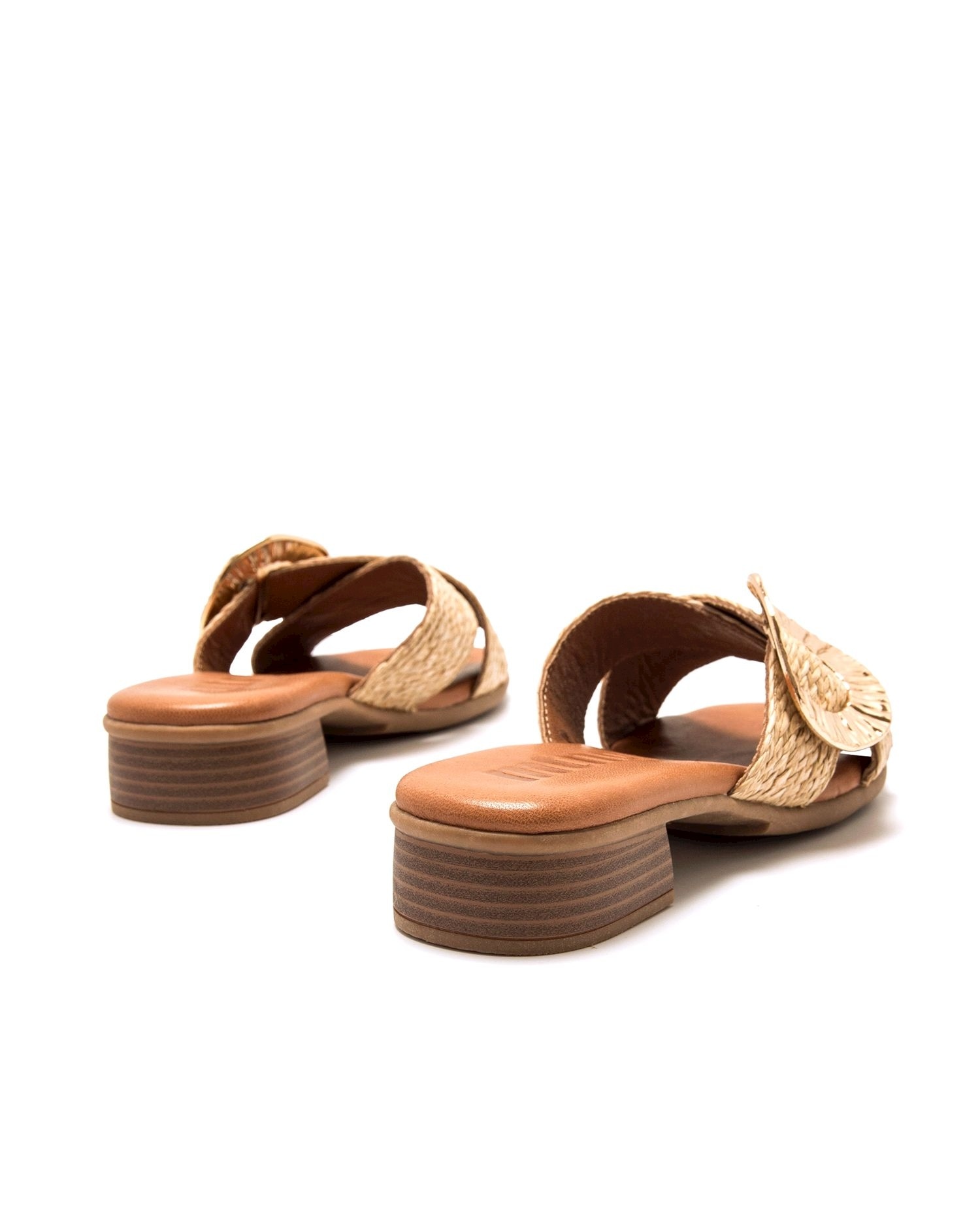 Mustang - Sandalias de planas de mujer con pala cruzada.