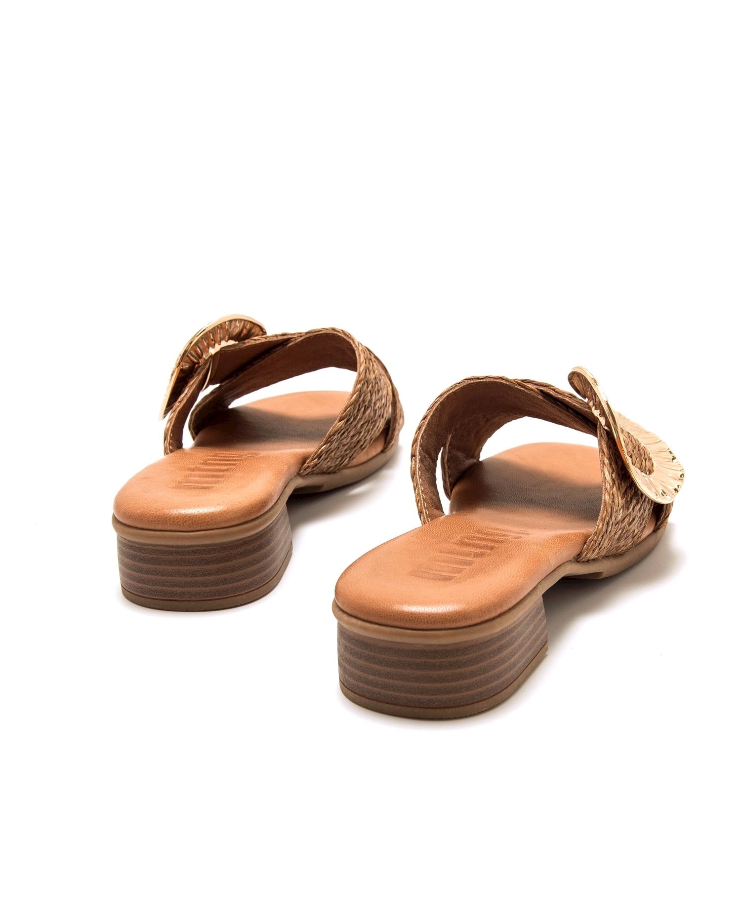 Mustang - Sandalias de planas de mujer con pala cruzada.