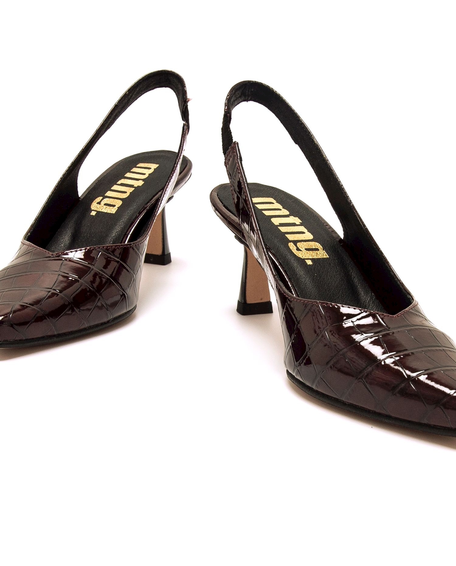 Zapatos de salón de mujer de estilo destalonado - Mustang - Ciruela Ciruela-4