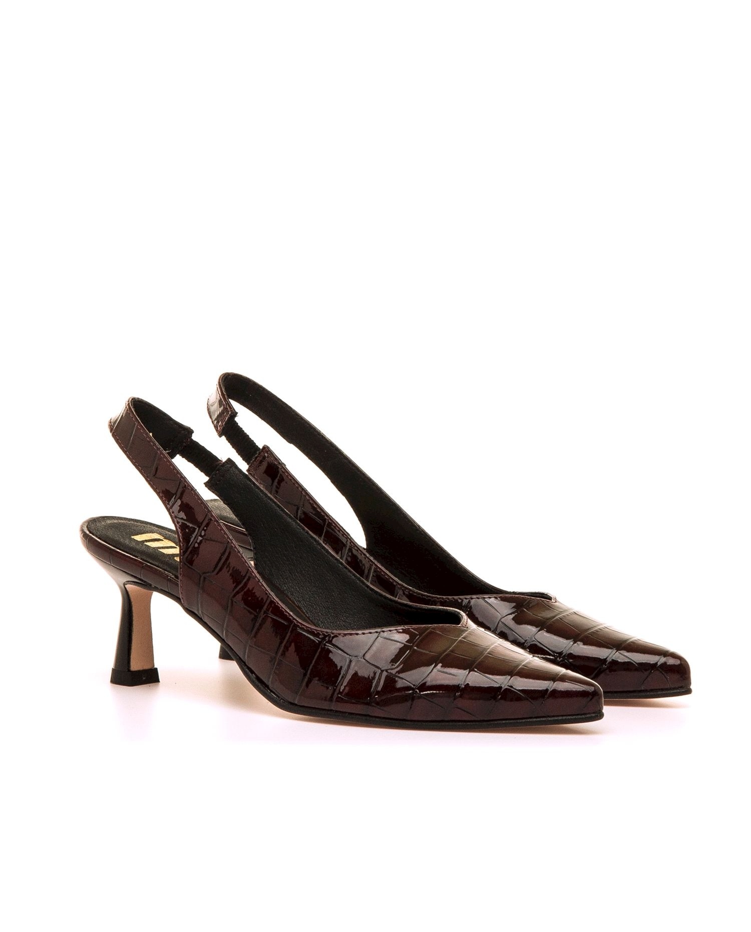 Zapatos de salón de mujer de estilo destalonado - Mustang - Ciruela Ciruela-5