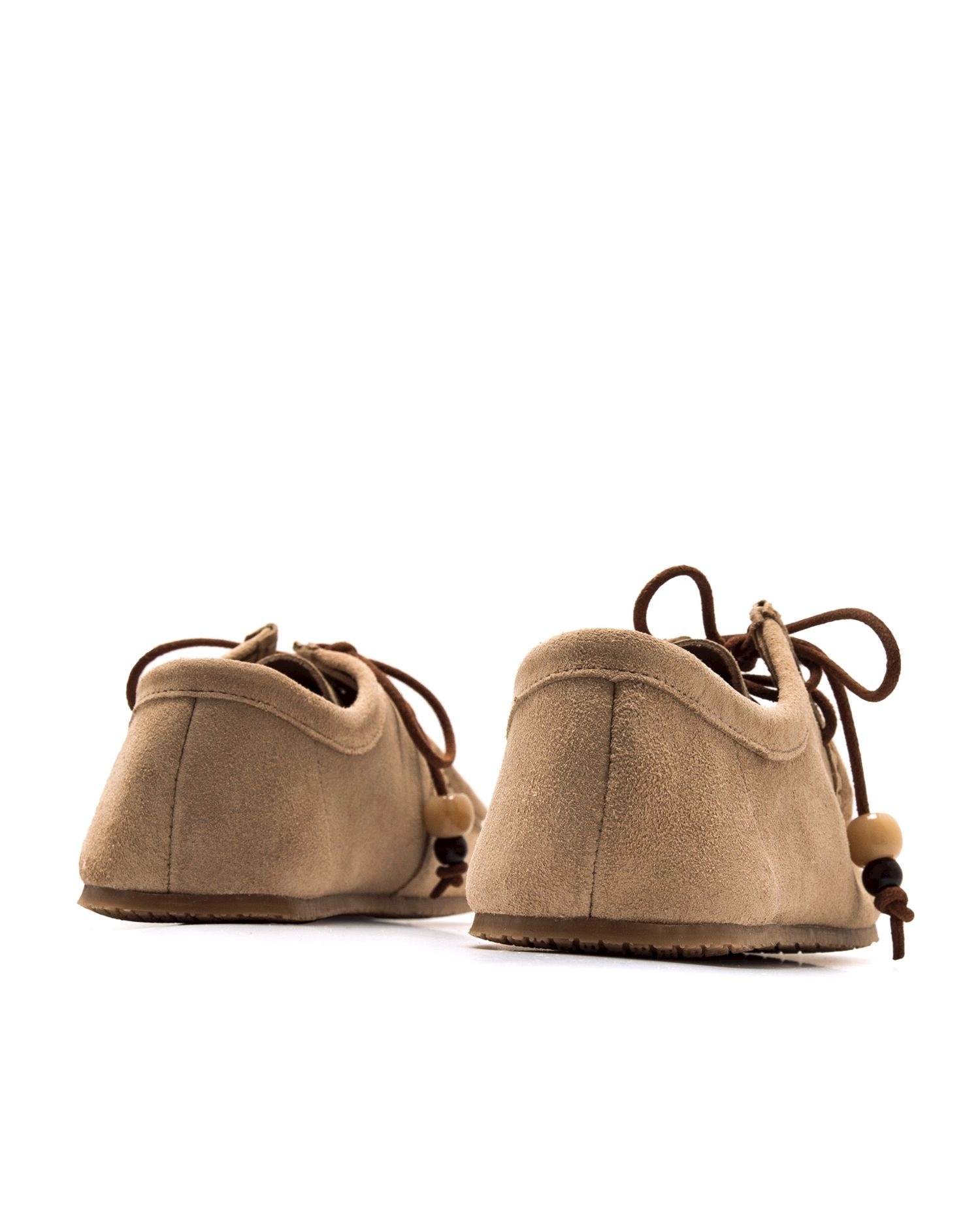 Zapatos planos de mujer en piel con piso respetuoso - Mustang - Natural Natural-5