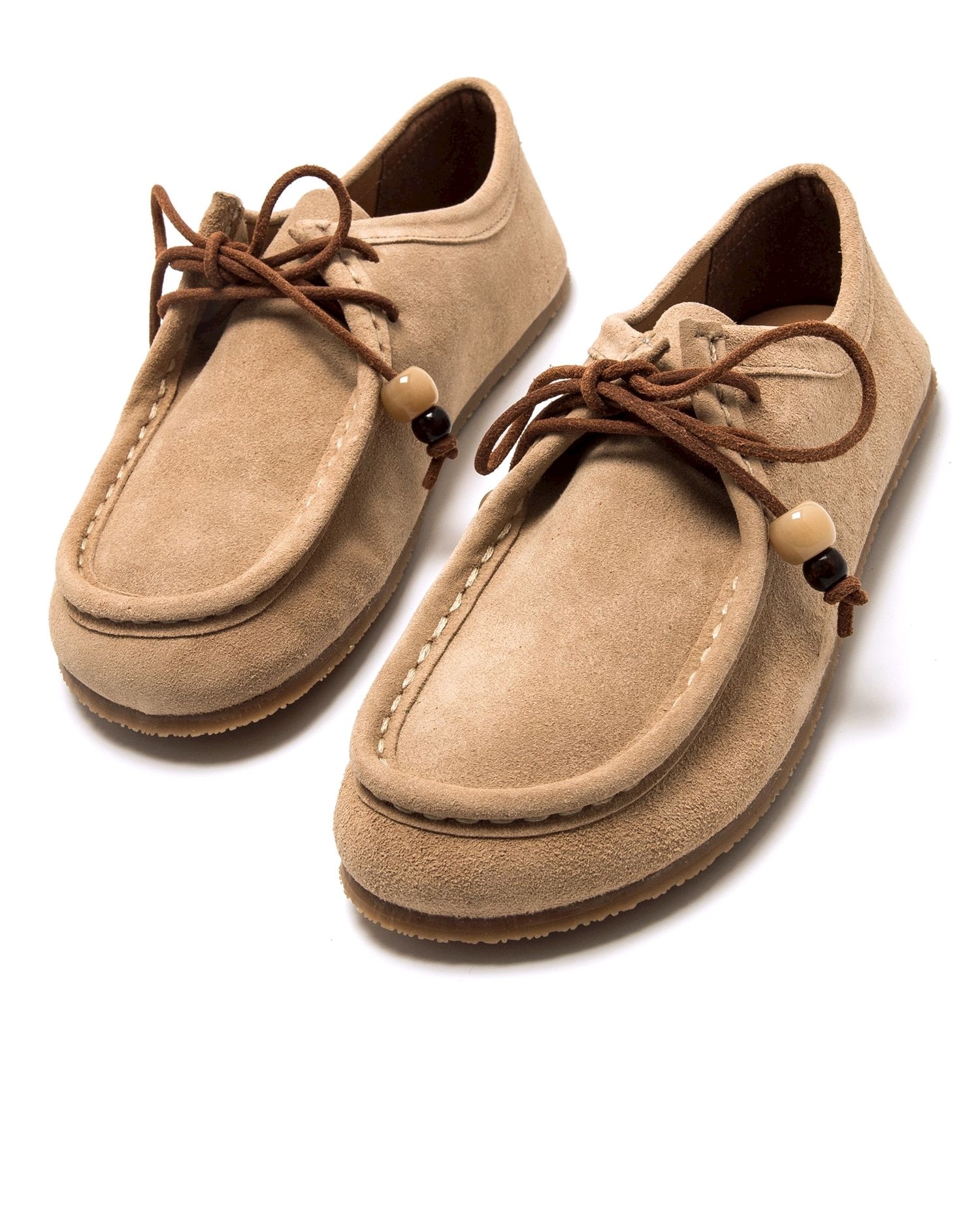 Zapatos planos de mujer en piel con piso respetuoso - Mustang - Natural Natural-6