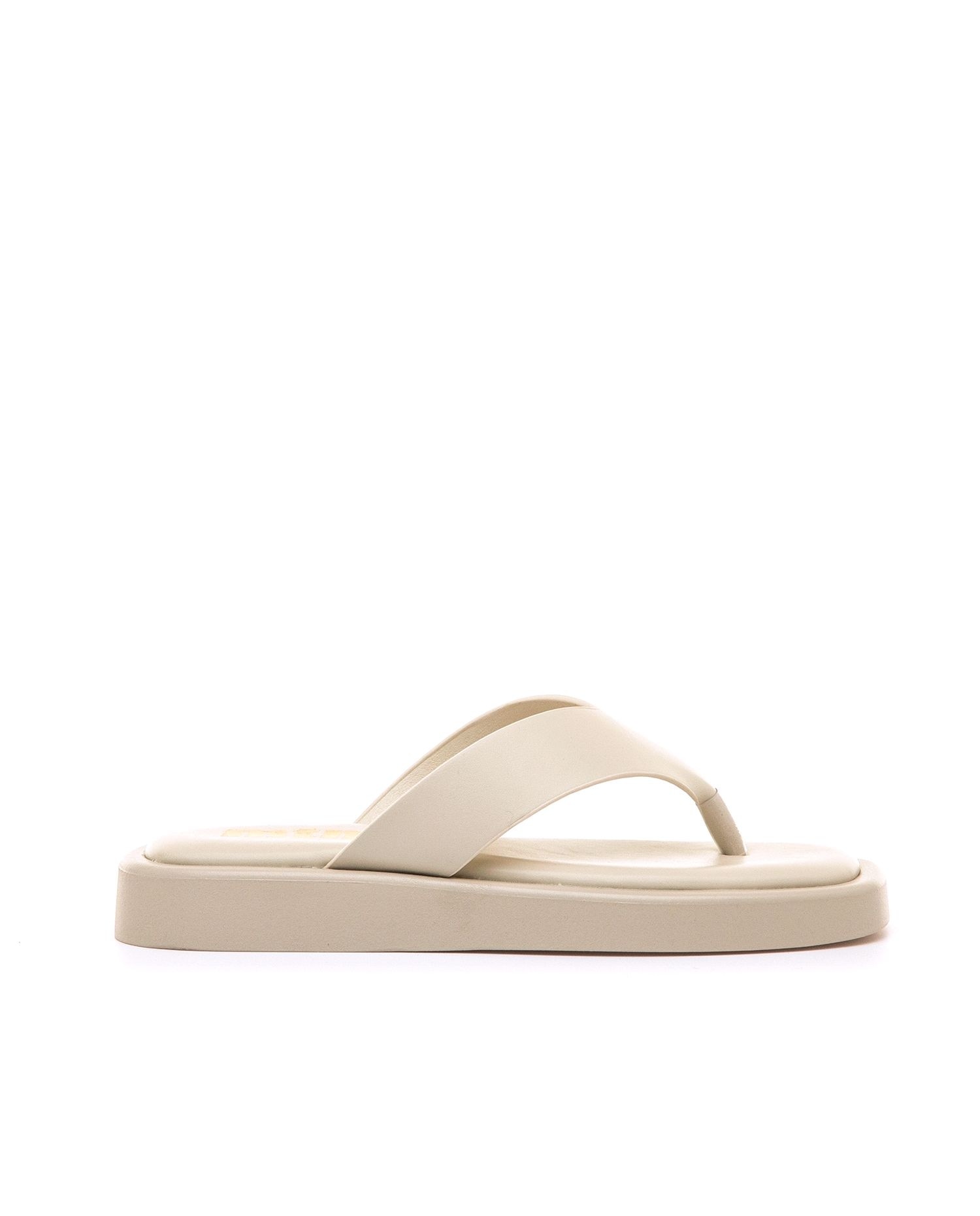 Sandalias planas estilo chancla con el dedo - Mustang - Natural Natural-1