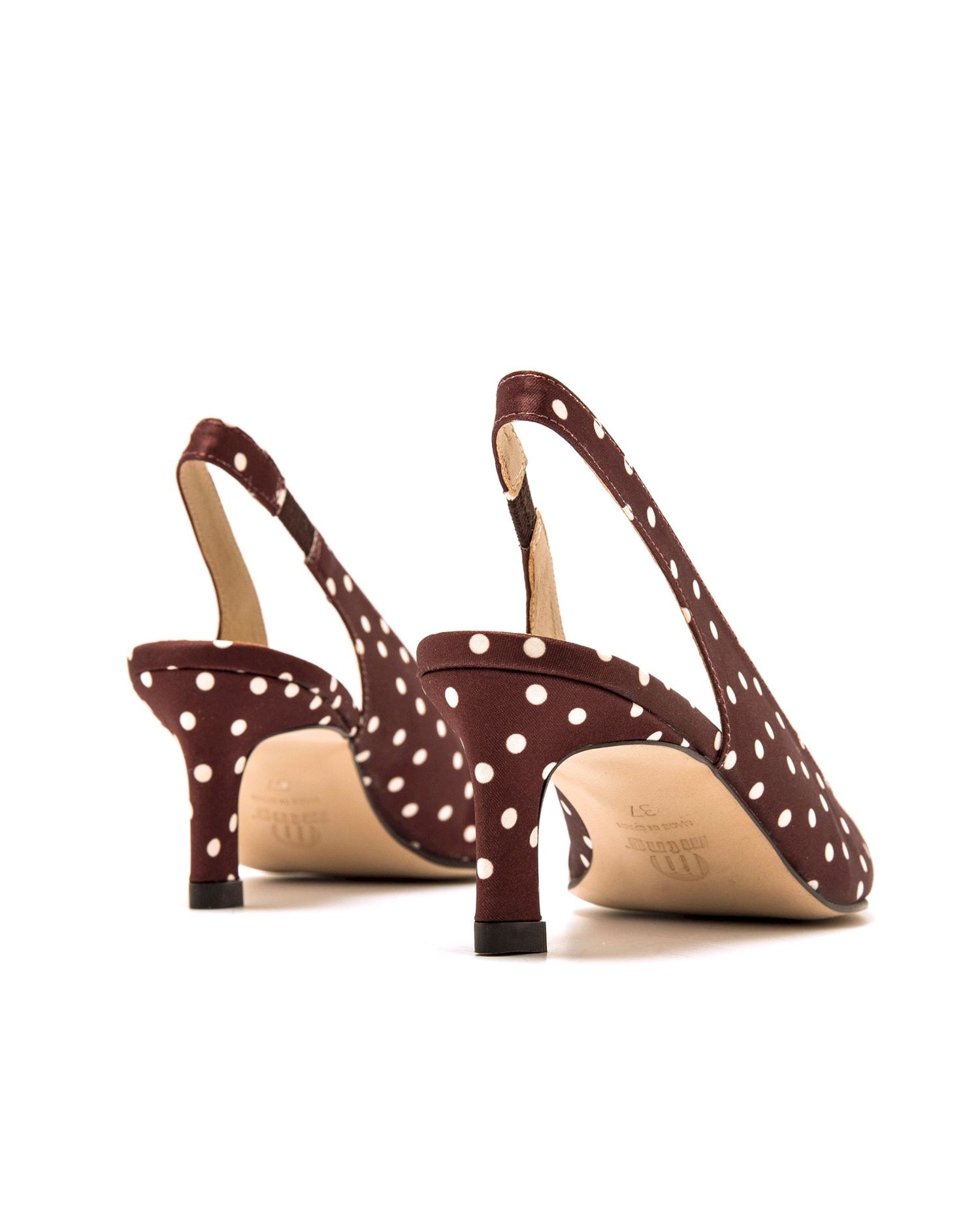 Zapatos de salón de mujer destalonado - Mustang - Marrón Marrón-2