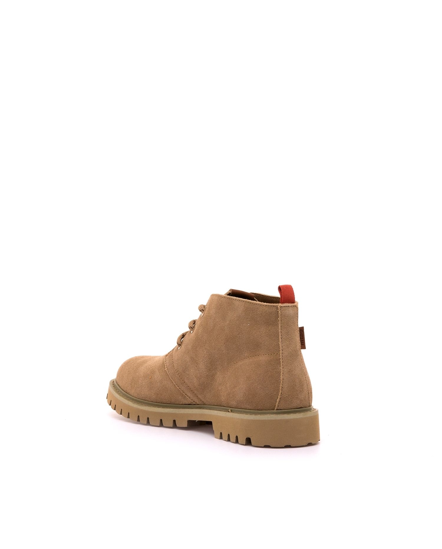 Botines bajos de hombre en piel de serraje - Mustang - Natural Natural-4