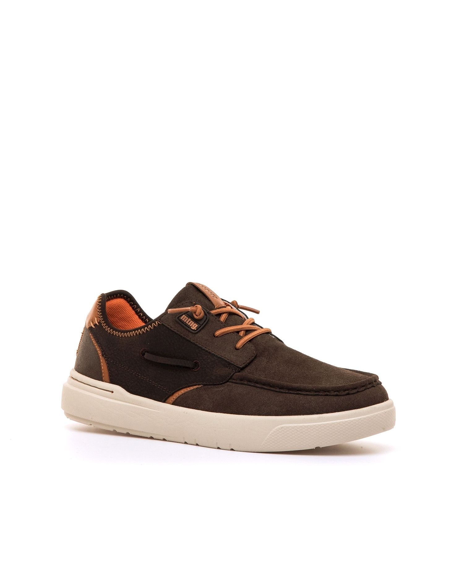Zapatos de cordones de hombre con piso grueso - Mustang - Marrón Marrón-3