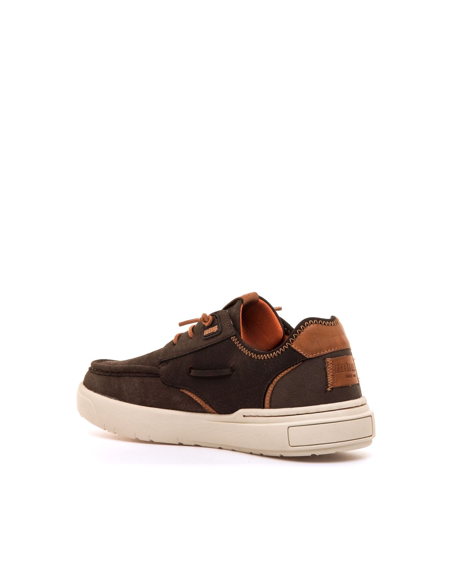 Zapatos de cordones de hombre con piso grueso - Mustang - Marrón Marrón-4