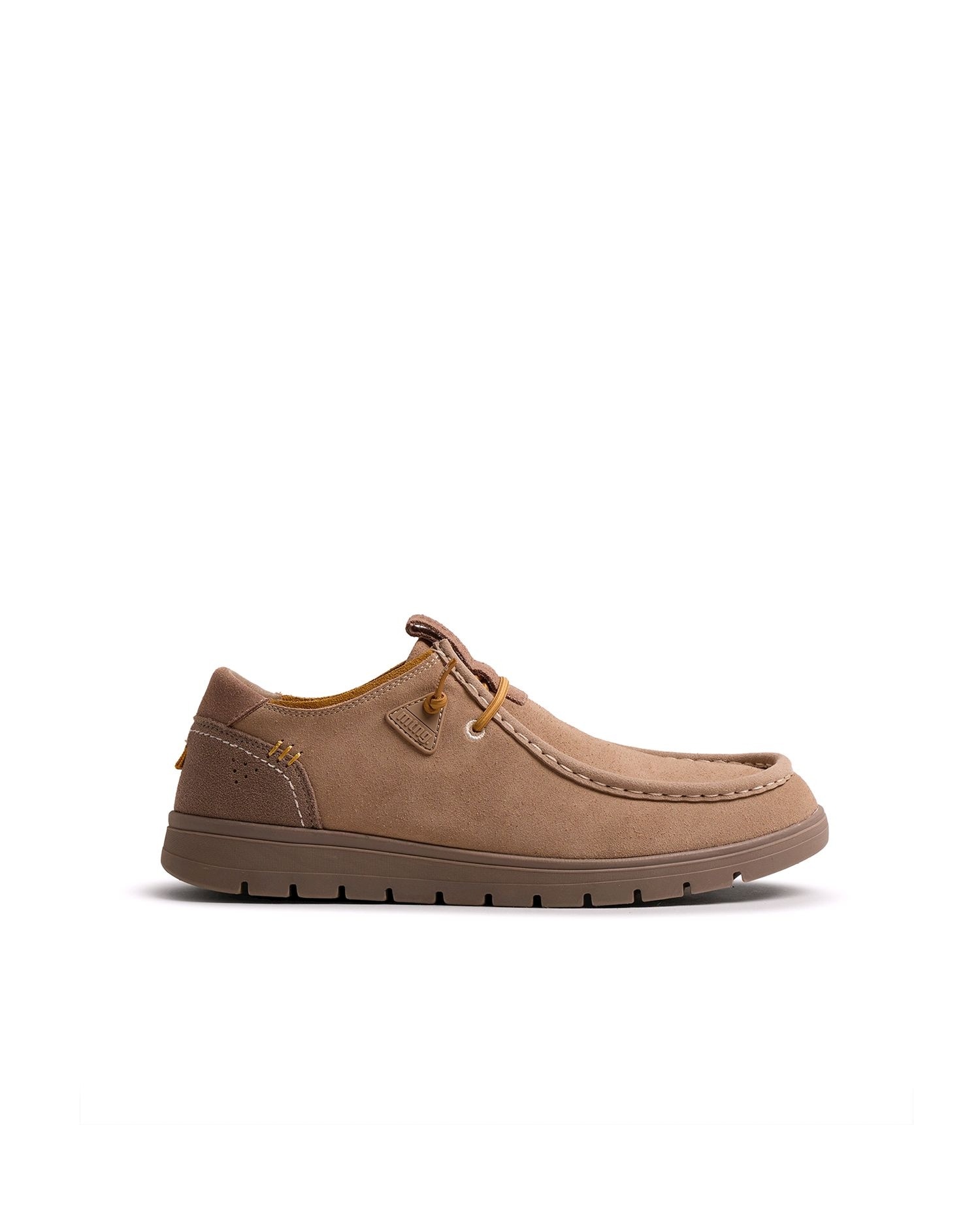 Nauticos para hombre en piel con cordón elástico - Mustang - Marrón Marrón-1