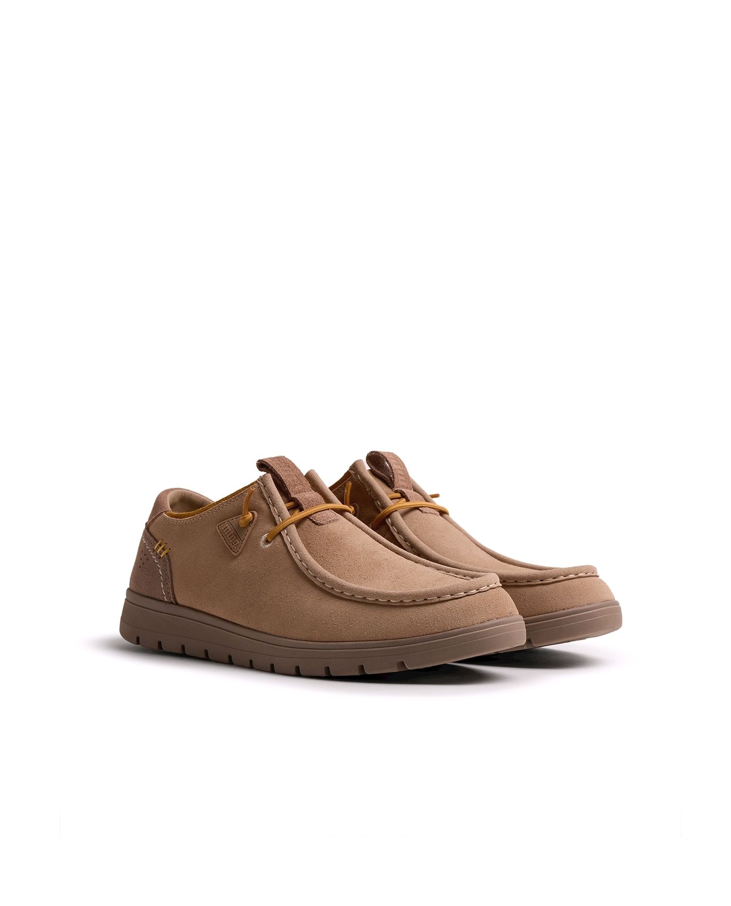Nauticos para hombre en piel con cordón elástico - Mustang - Marrón Marrón-5