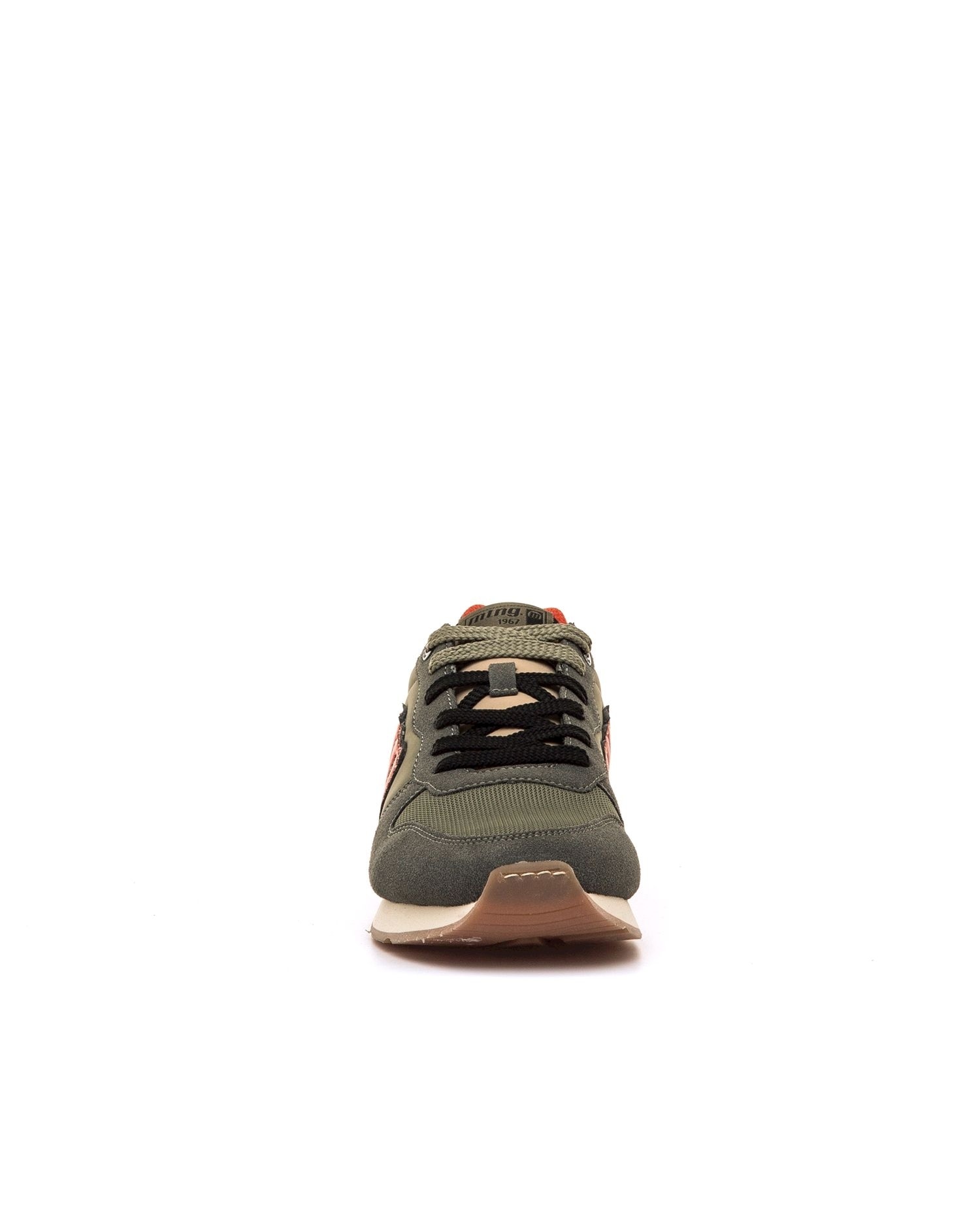Zapatillas deportivas de hombre tipo running bajas con logotipo - Rojo / Verde Rojo / Verde-2