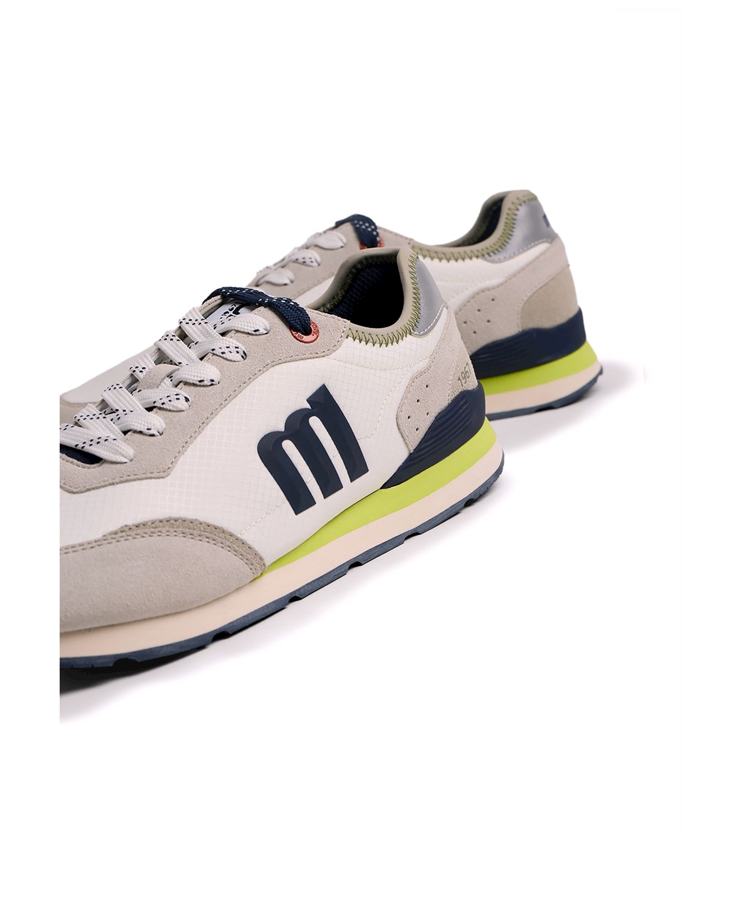 Imagen 4 de Zapatillas para hombre de la marca mtng de estilo retro running - Mustang - Amarillo Blanco / Amarillo