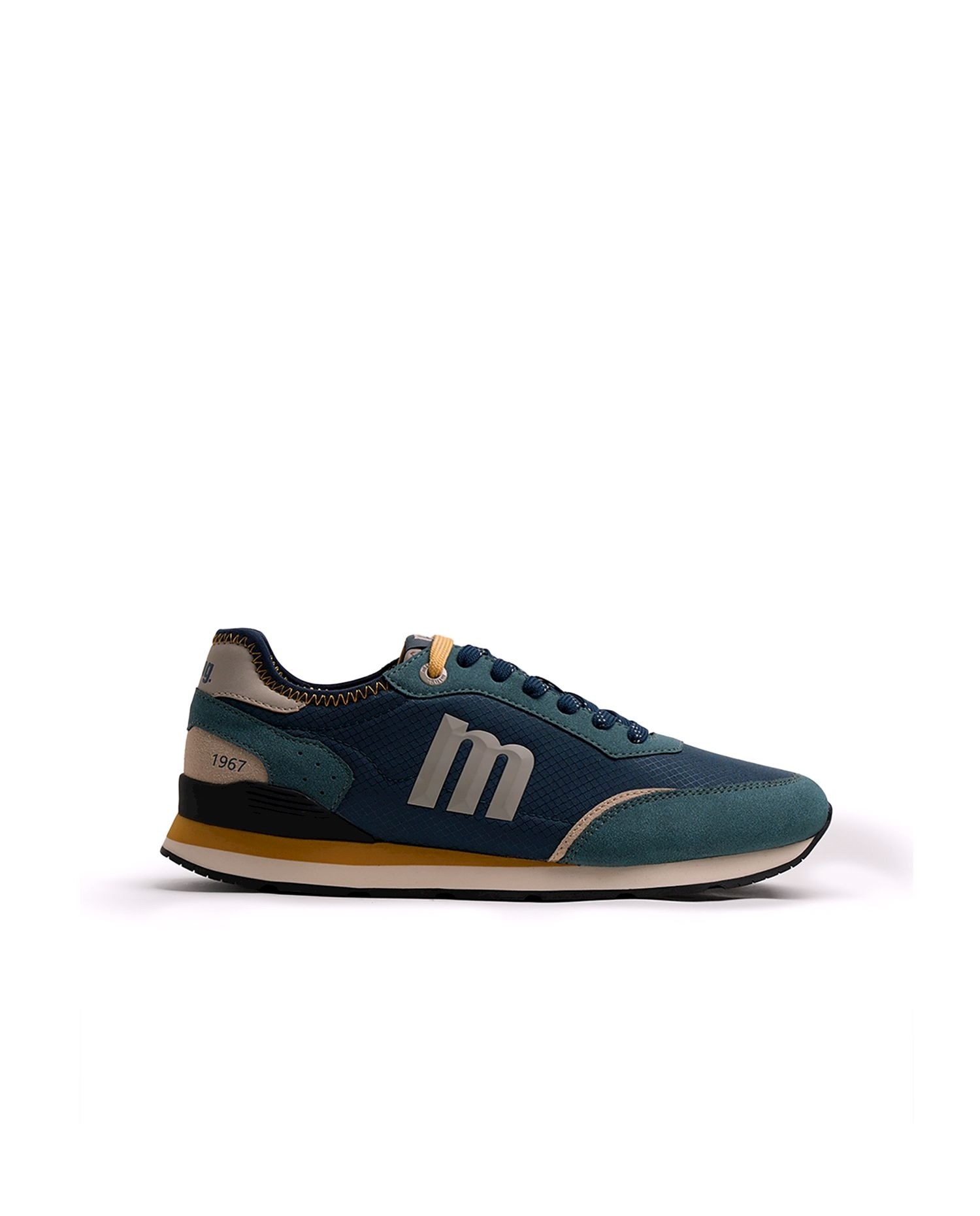 Zapatillas para hombre de la marca mtng de estilo retro running - Mustang - Azul / Verde Azul / Verde-1