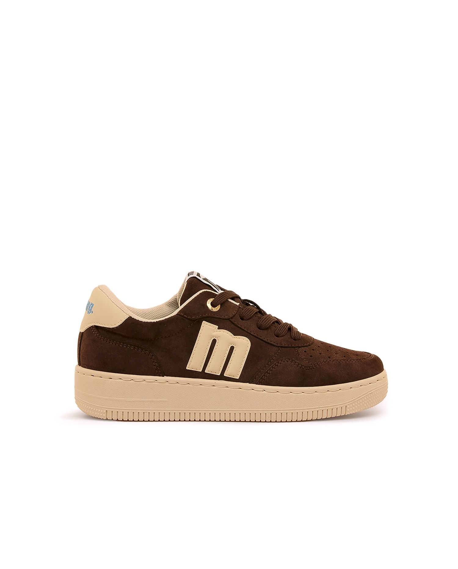 Zapatillas deportivas mujer con piso grueso - Mustang - Marrón Marrón-1