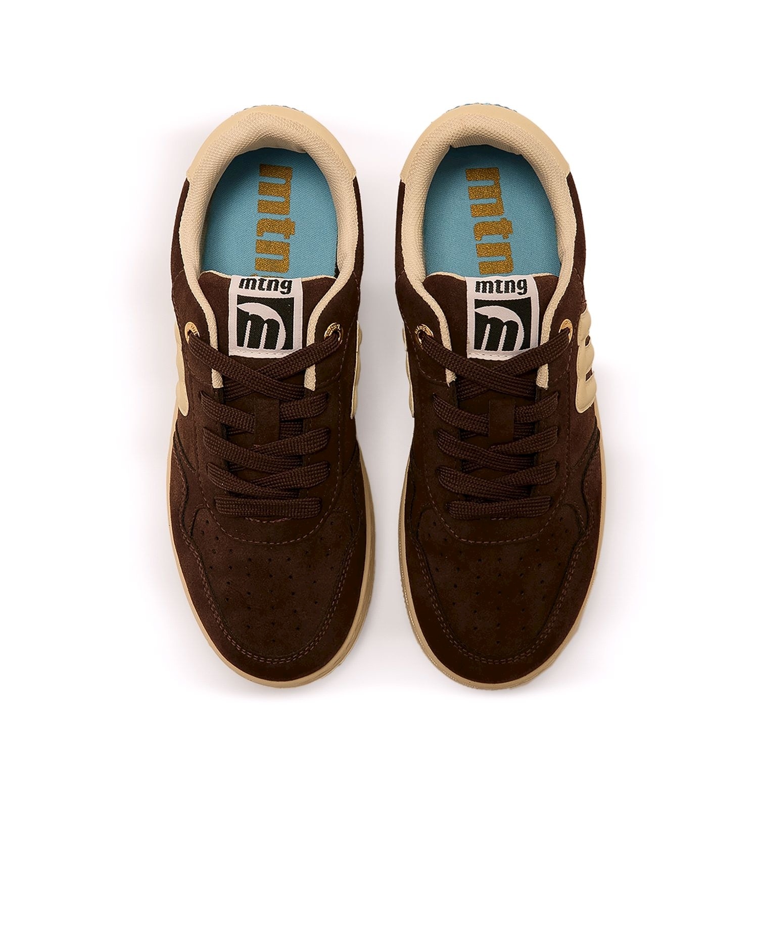 Zapatillas deportivas mujer con piso grueso - Mustang - Marrón Marrón-3