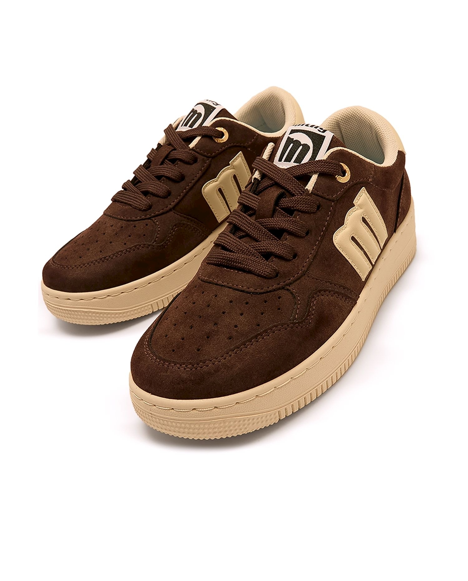 Zapatillas deportivas mujer con piso grueso - Mustang - Marrón Marrón-4