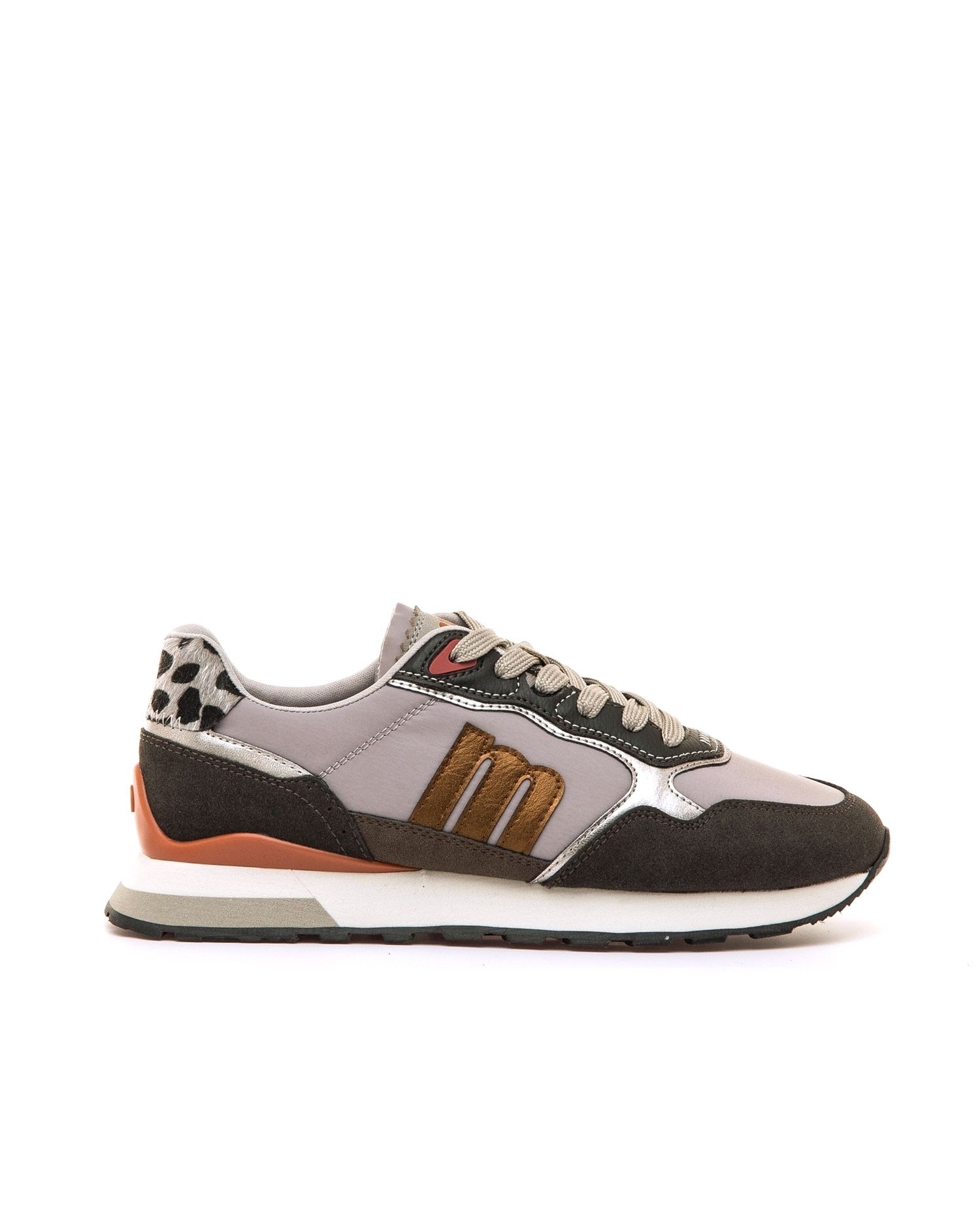 Zapatillas deportivas de mujer estilo sneaker - Mustang - Gris Gris-1