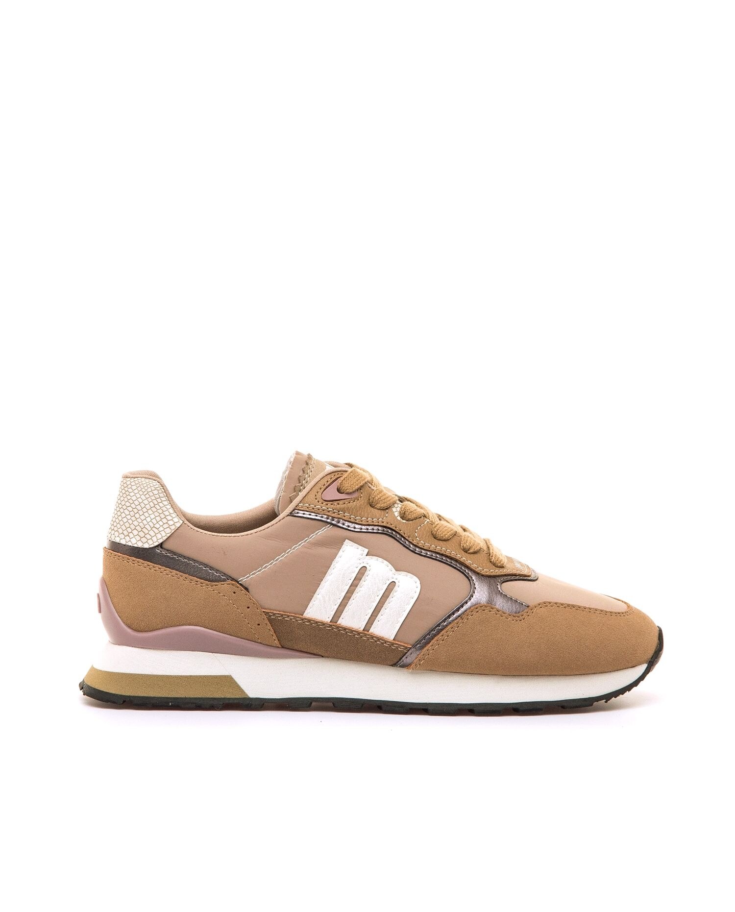 Zapatillas deportivas de mujer estilo sneaker - Mustang - Natural Natural-1