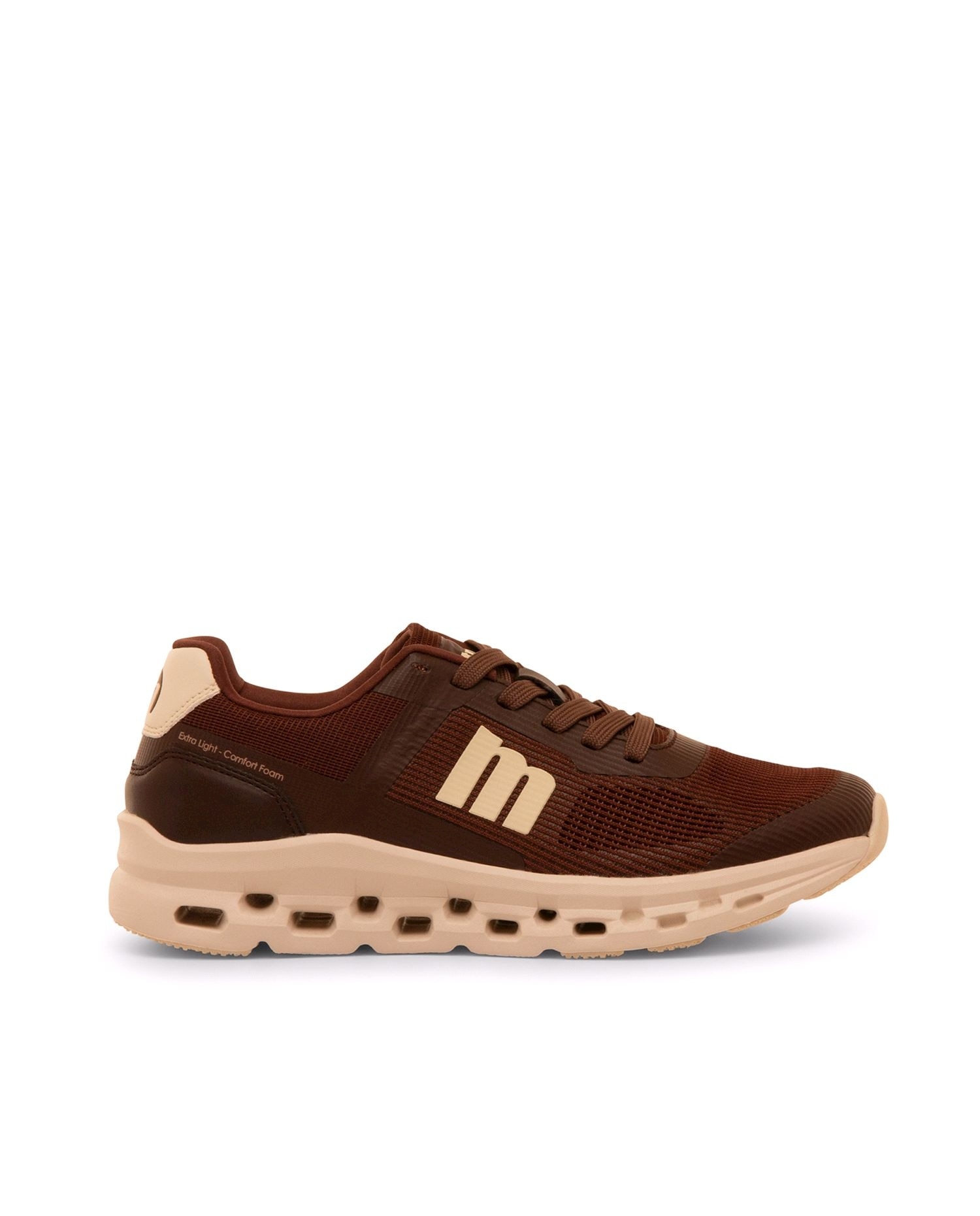Zapatillas deportivas de mujer con piso grueso - Mustang - Marrón Marrón-1