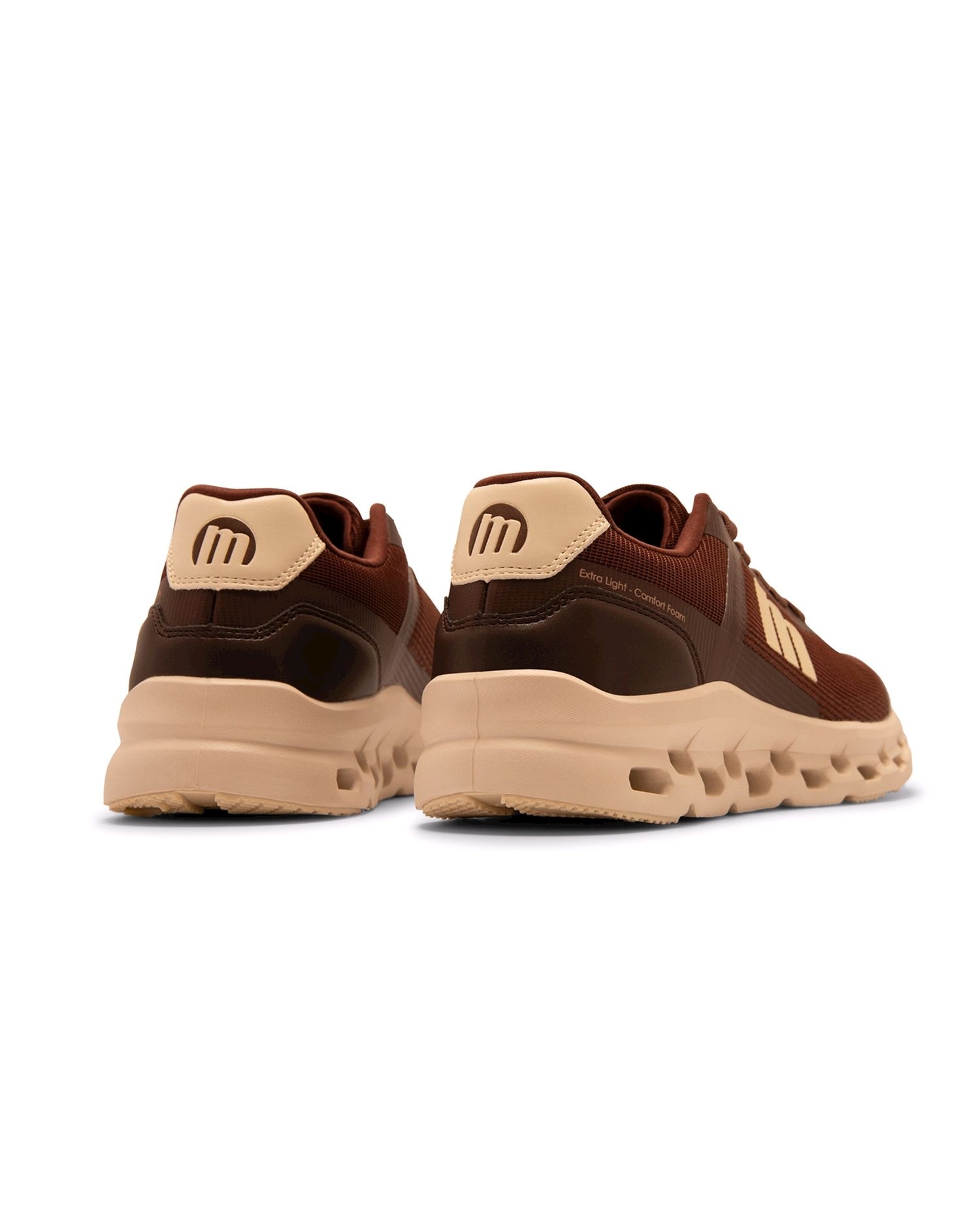 Zapatillas deportivas de mujer con piso grueso - Mustang - Marrón Marrón-2