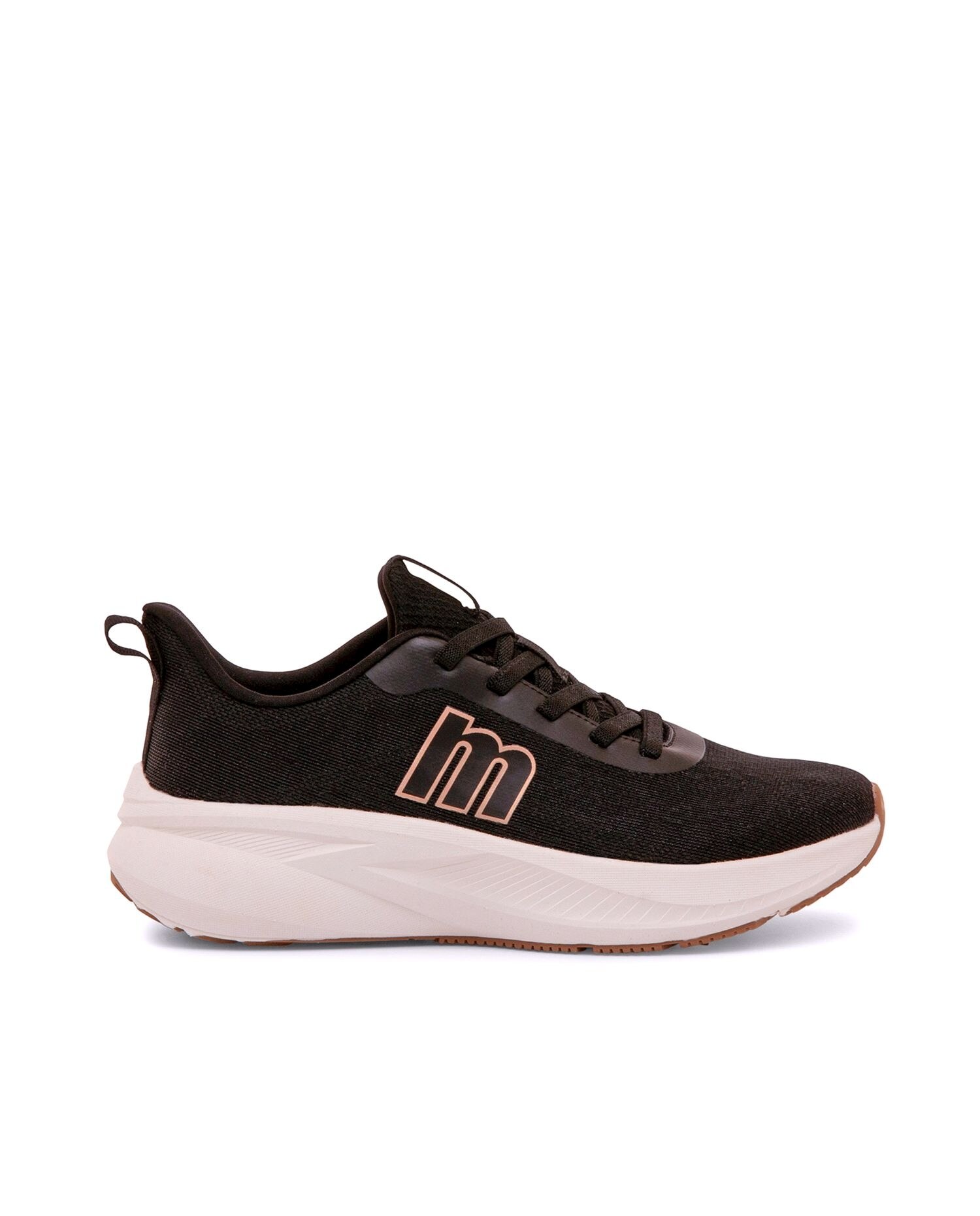Zapatillas deportivas de mujer con piso grueso - Mustang - Negro Negro-1