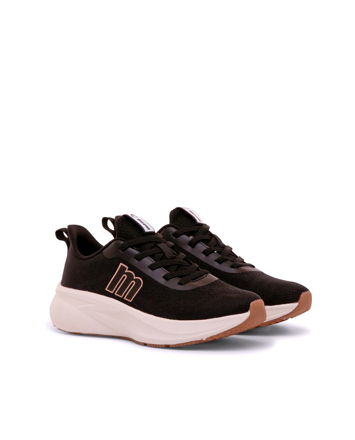 Zapatillas deportivas de mujer con piso grueso - Mustang - Negro Negro-5