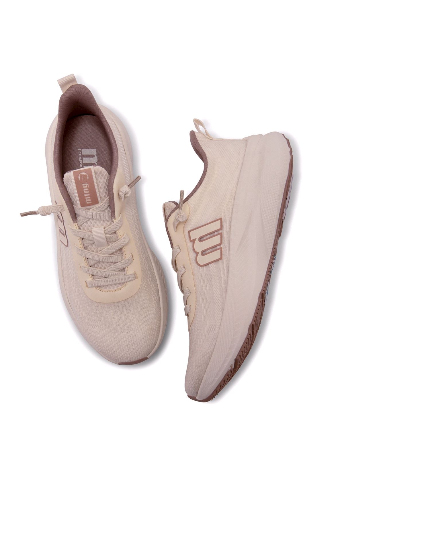 Zapatillas deportivas de mujer con piso grueso - Mustang - Blanco Blanco-4