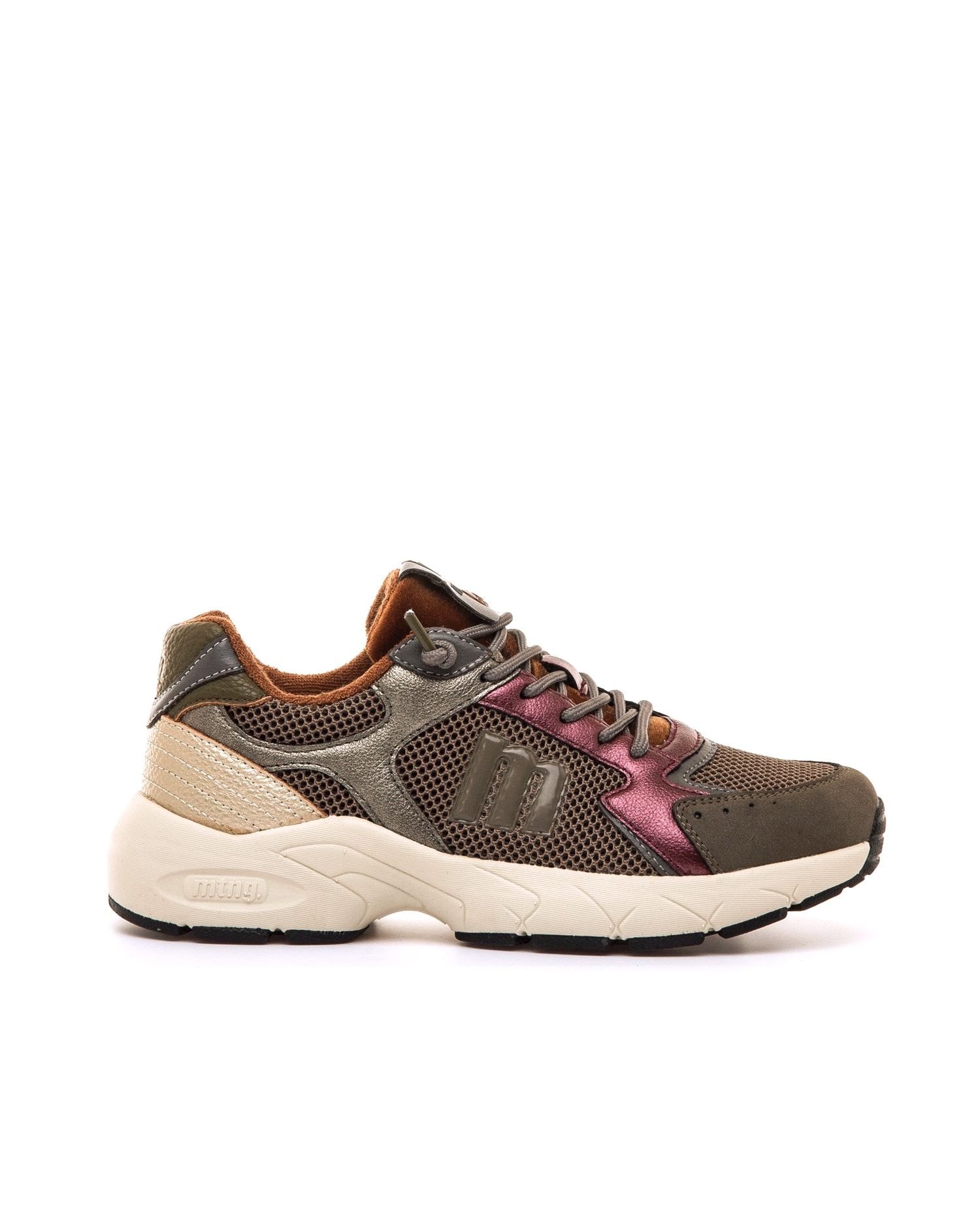 Zapatillas deportivas de mujer estilo sneaker - Mustang - Marrón Marrón-1
