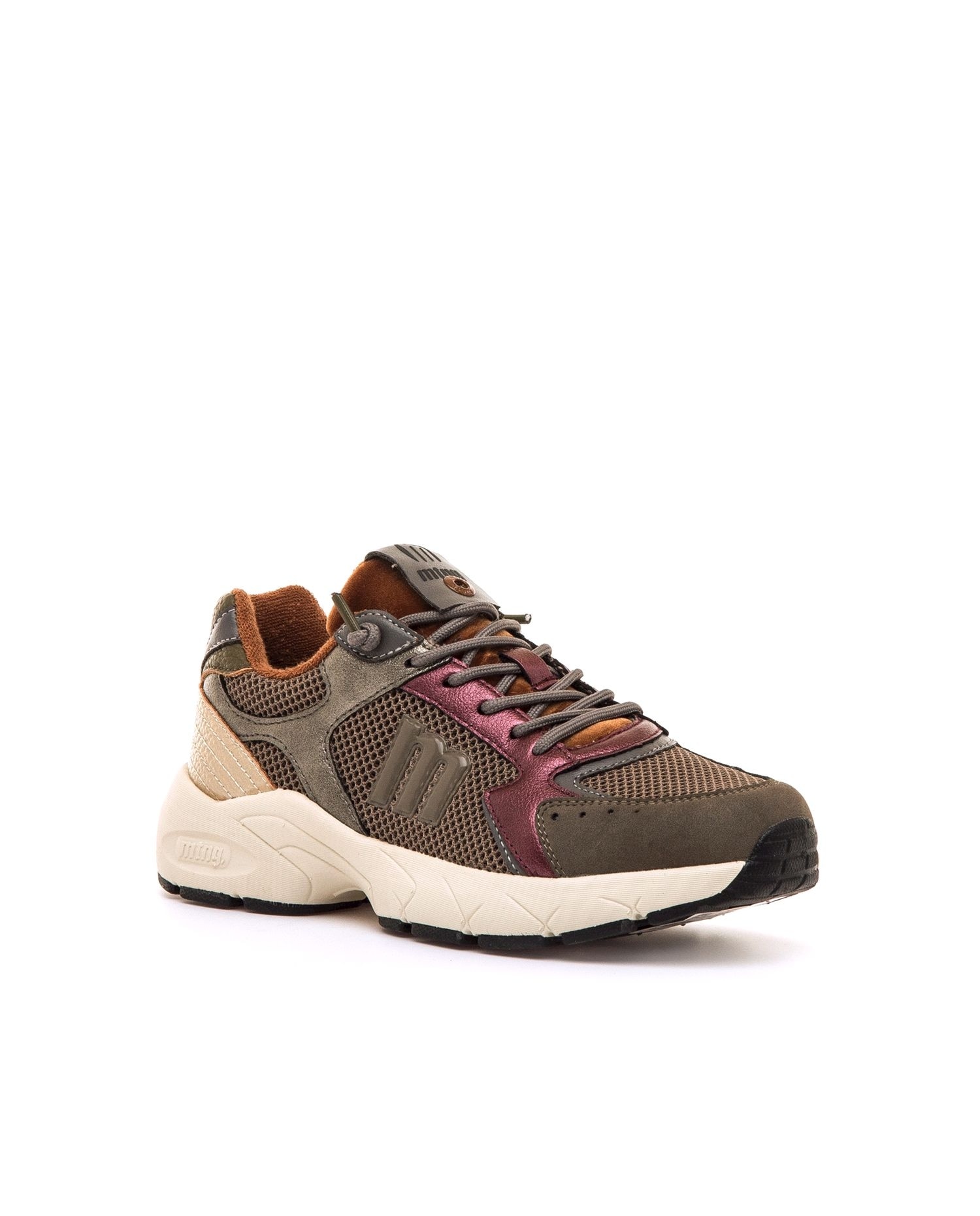 Zapatillas deportivas de mujer estilo sneaker - Mustang - Marrón Marrón-2
