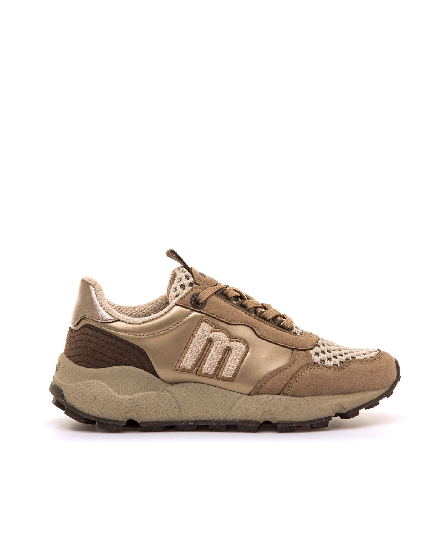 Zapatillas deportivas de mujer con piso grueso - Mustang - Natural Natural-1