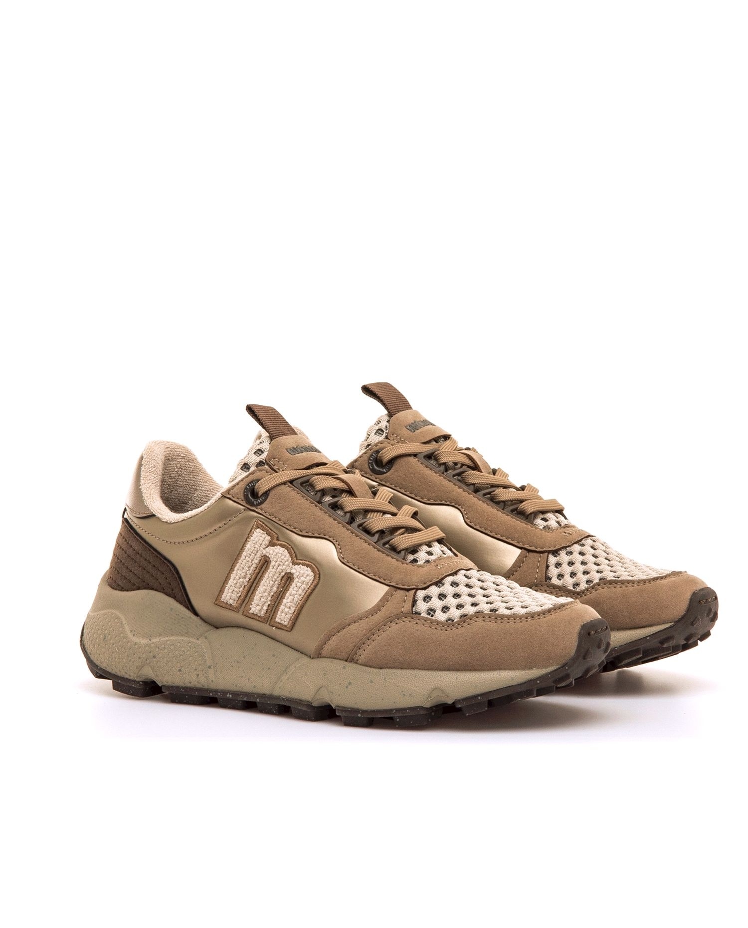 Zapatillas deportivas de mujer con piso grueso - Mustang - Natural Natural-5
