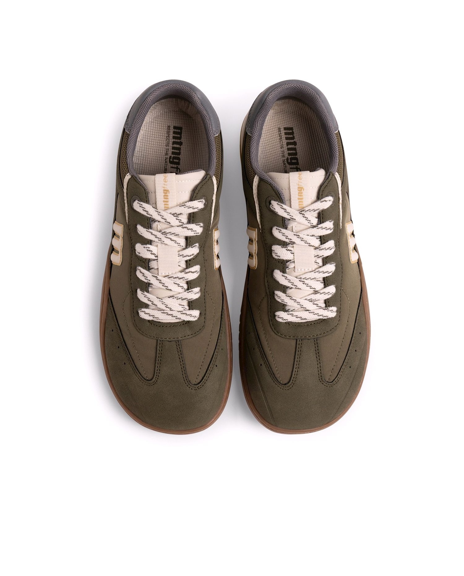 Zapatillas barefoot de hombre con cordones - Mustang - Verde Verde-3