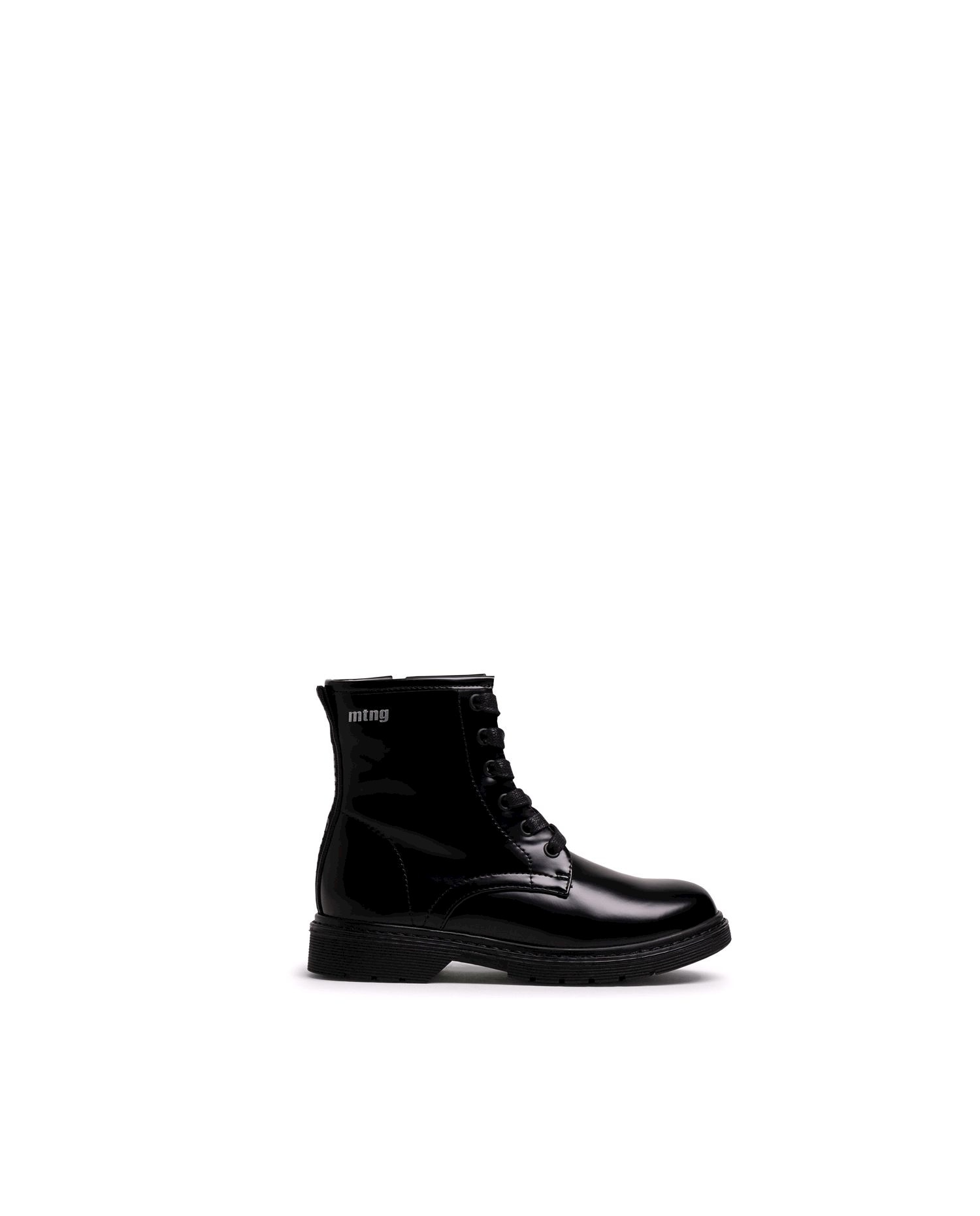 Imagen 1 de Botines para niña de estilo militar - Mustang - Negro mate Negro mate