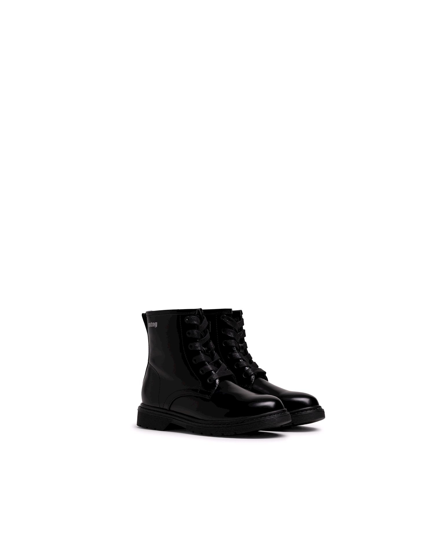Imagen 5 de Botines para niña de estilo militar - Mustang - Negro mate Negro mate