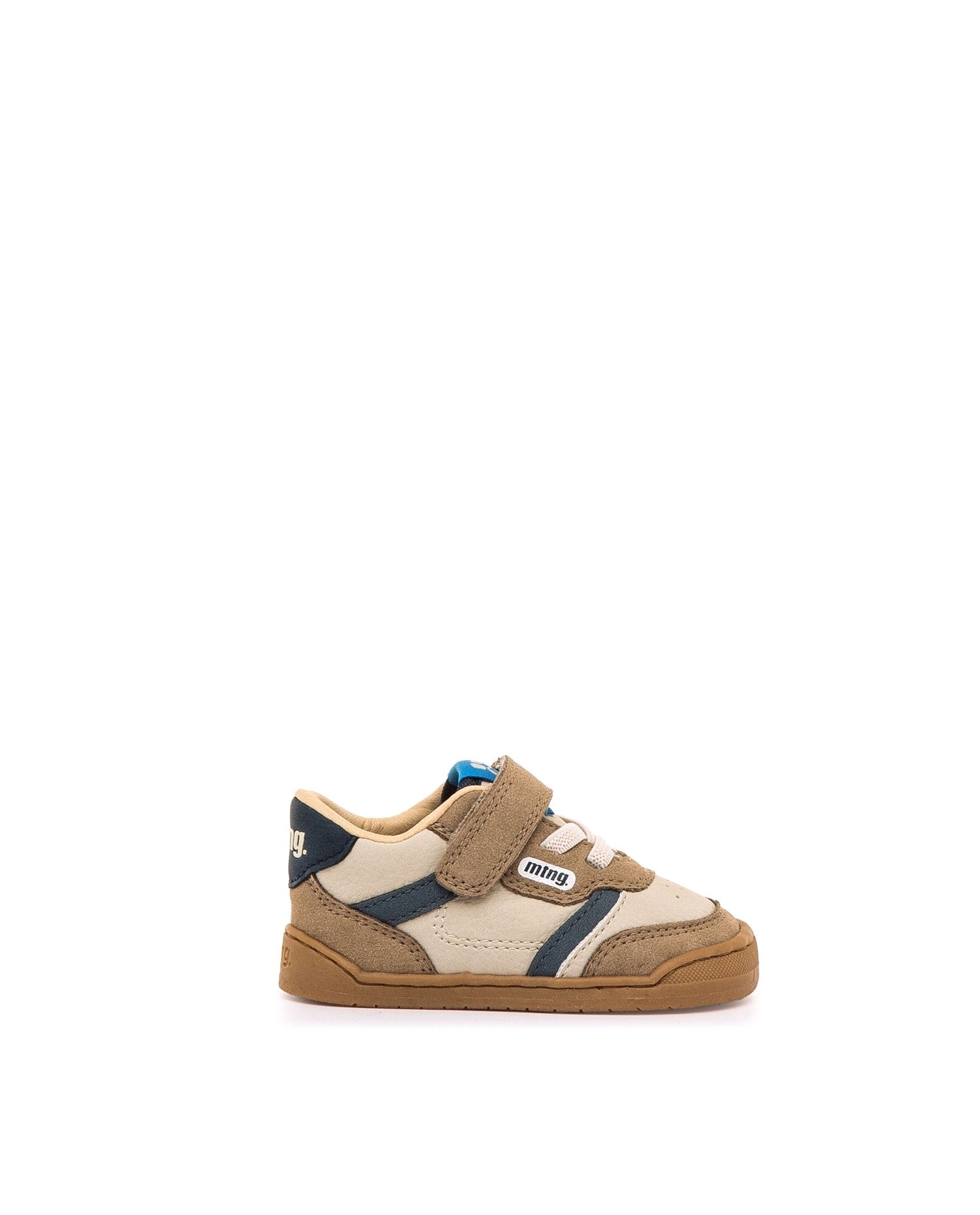 Zapatillas deportivas de bebés con piso suave y cierre adherente - Mustang - Natural Natural-1