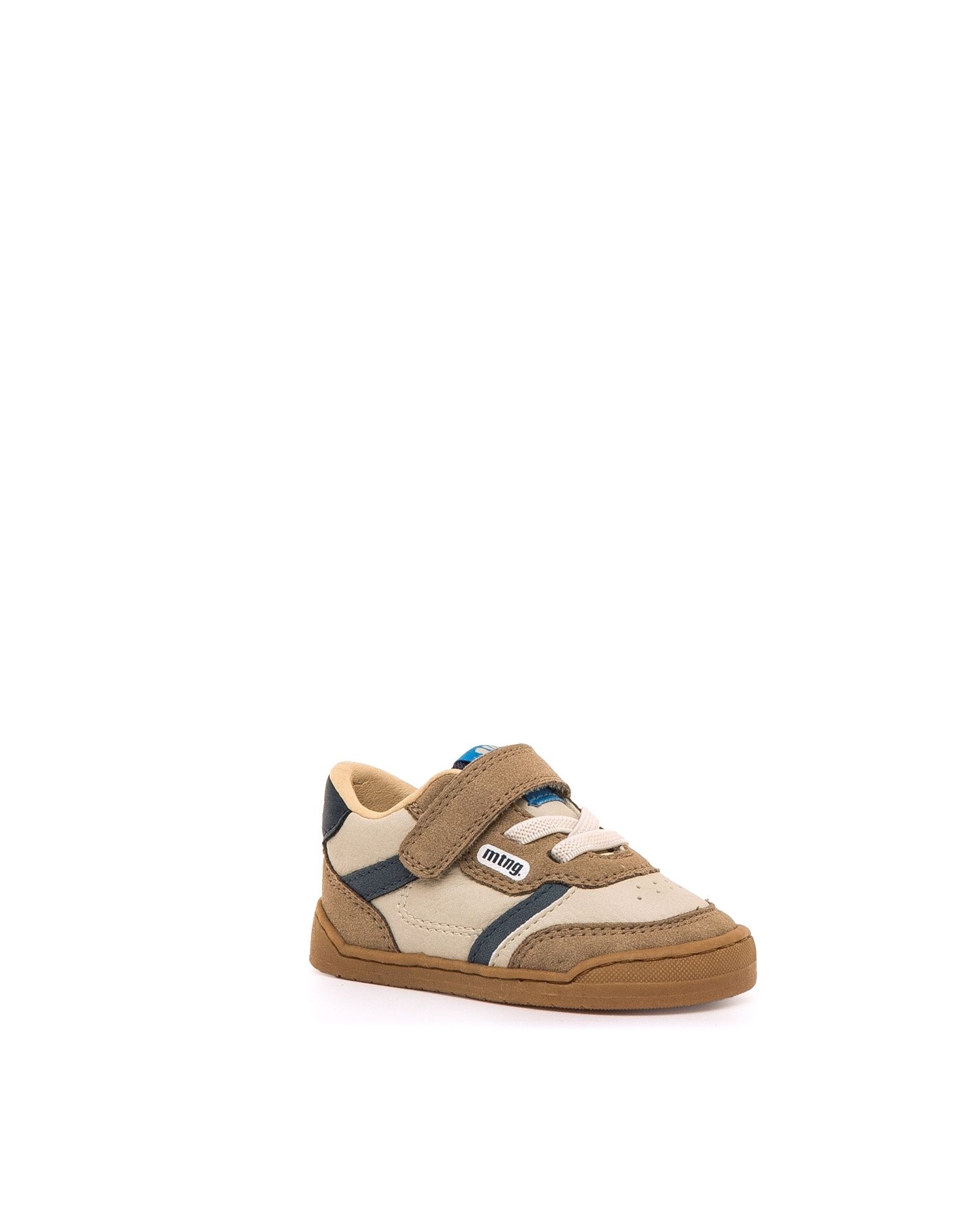 Zapatillas deportivas de bebés con piso suave y cierre adherente - Mustang - Natural Natural-2