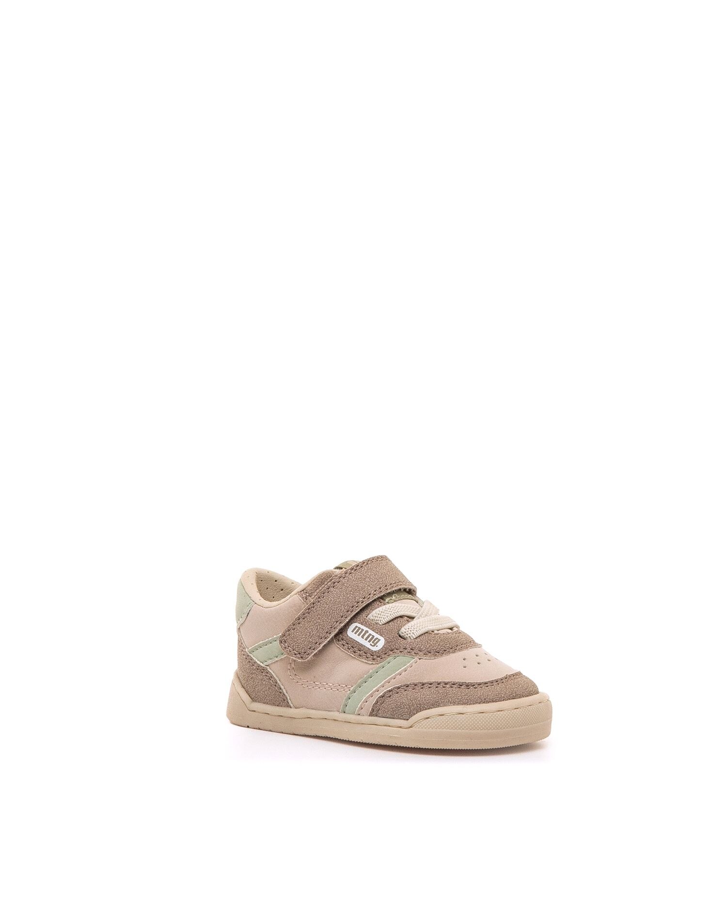 Zapatillas deportivas de bebés con piso suave y cierre adherente - Mustang - Marrón claro Marrón claro-2