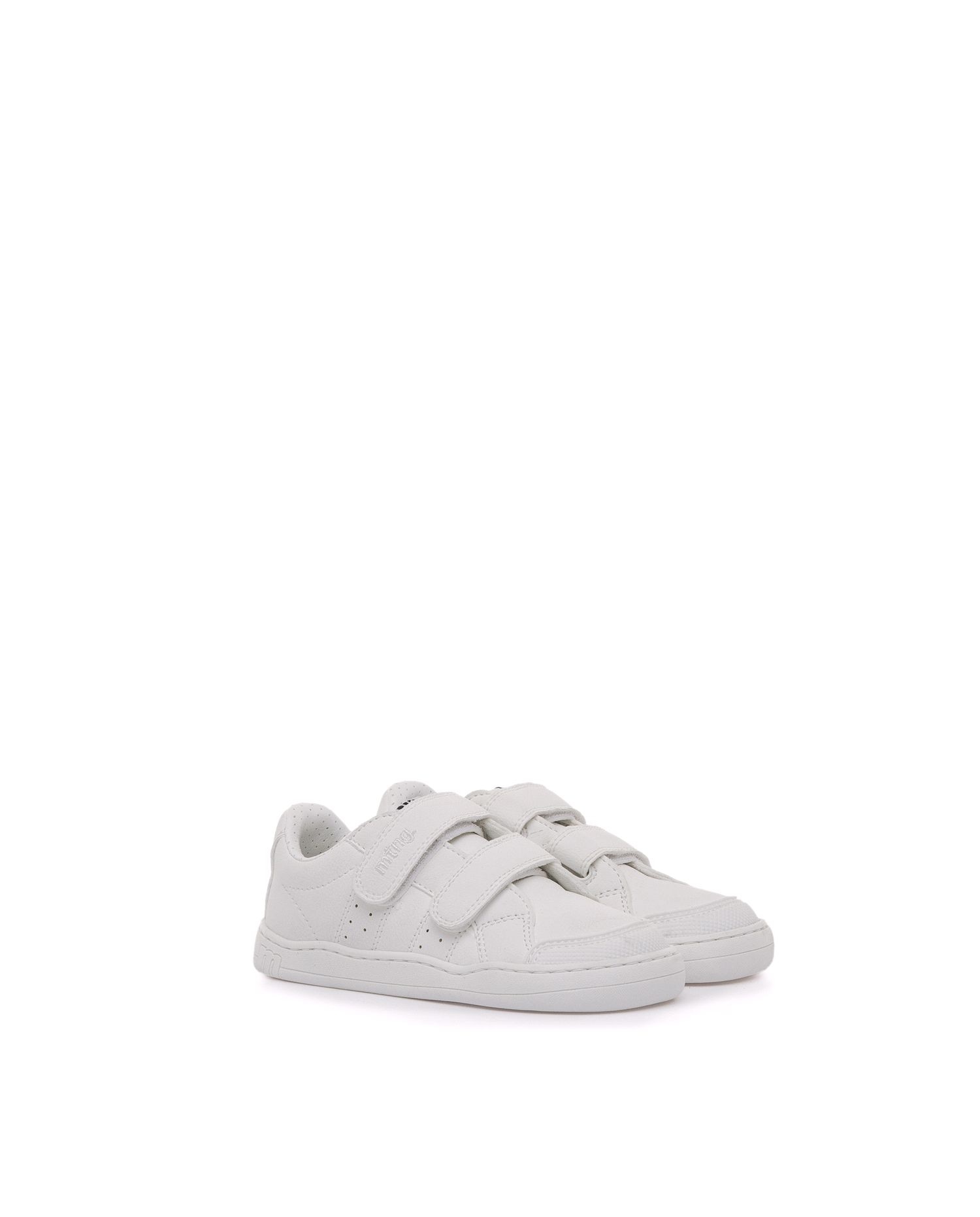 Zapatilla deportiva de niños estilo colegial con piso barefoot - Mustang - Blanco Blanco-4