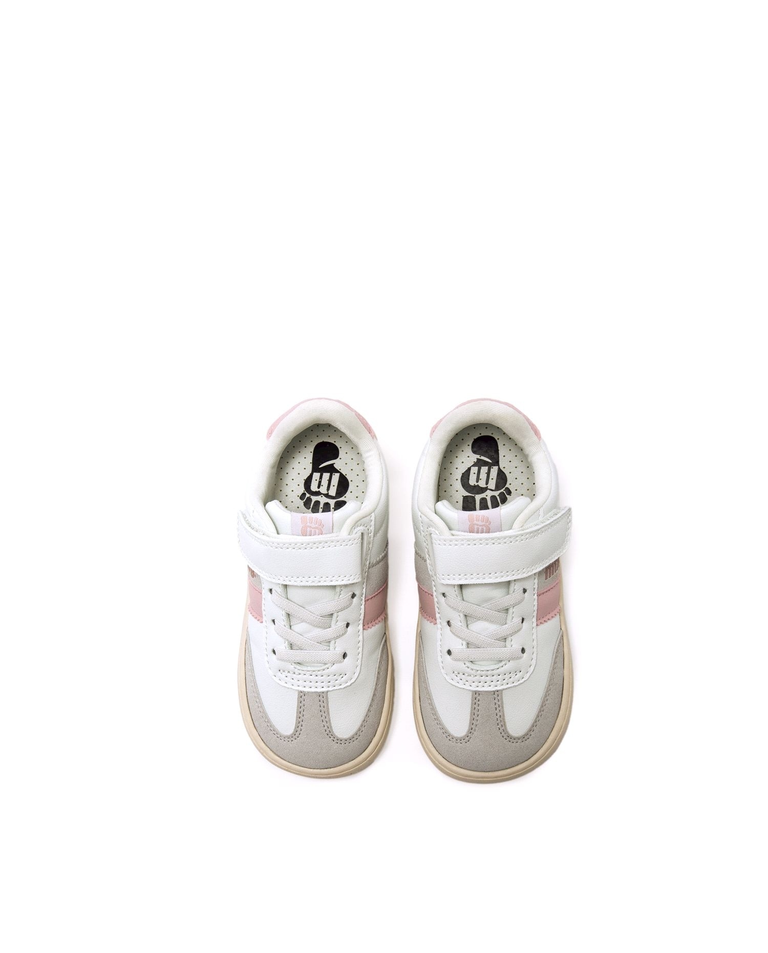 Zapatillas deportivas para niños con piso barefoot - Mustang - Blanco / Rosa Blanco / Rosa-2
