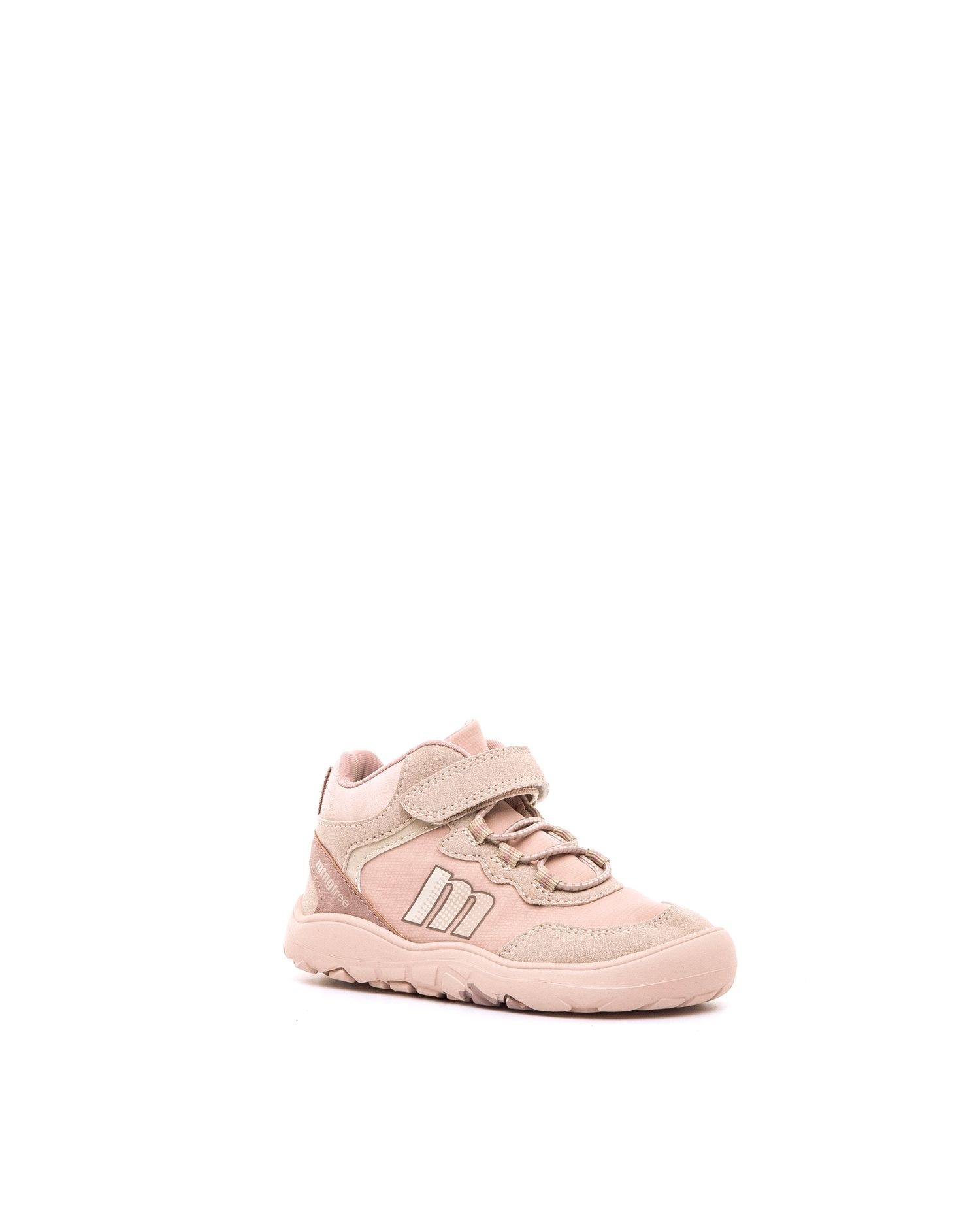 Zapatillas altas de niño estilo abotinado con suela dentada - Mustang - Rosa Rosa-2