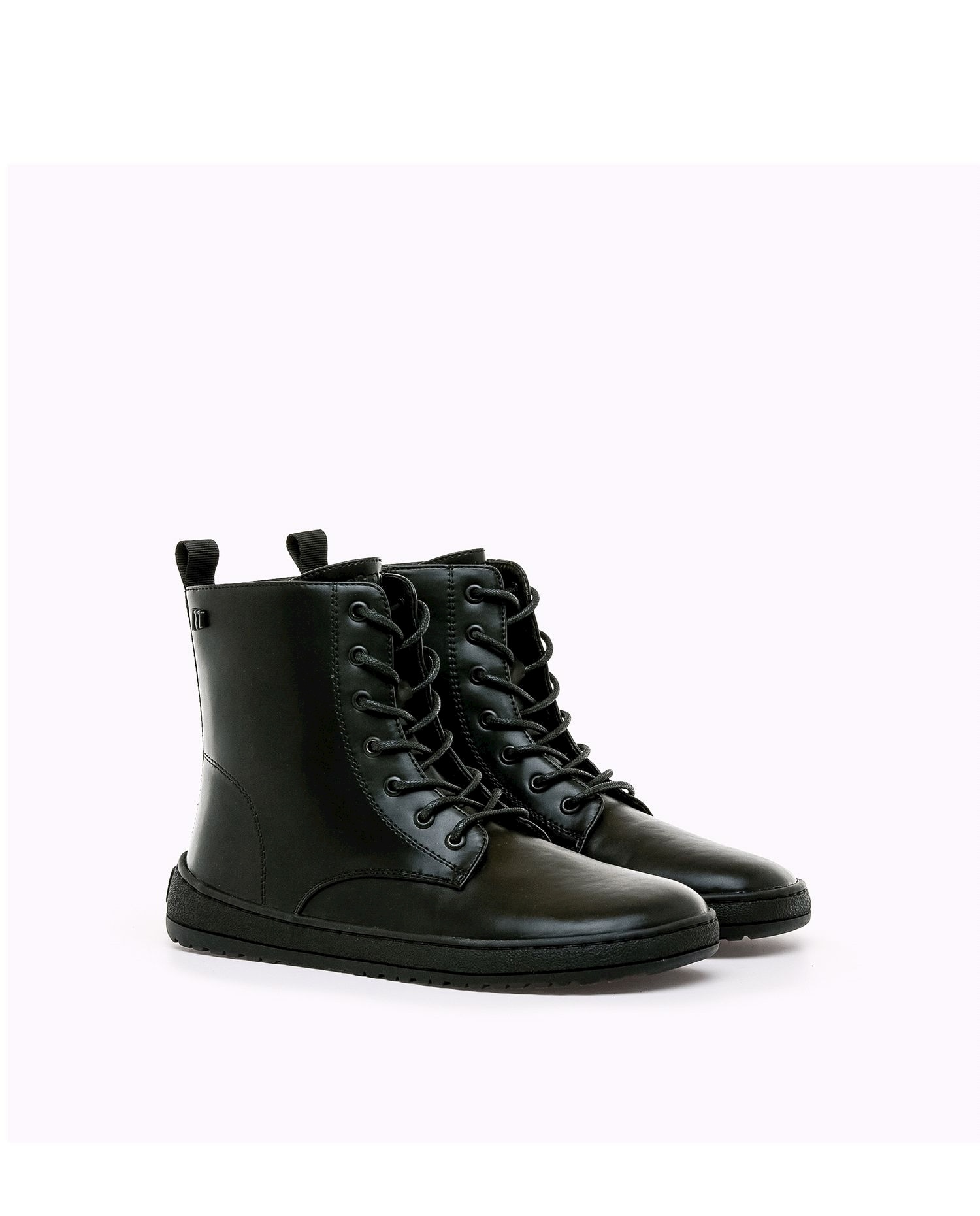 Botines confort de mujer con piso respetuoso y cremallera - Mustang - Negro mate Negro mate-4