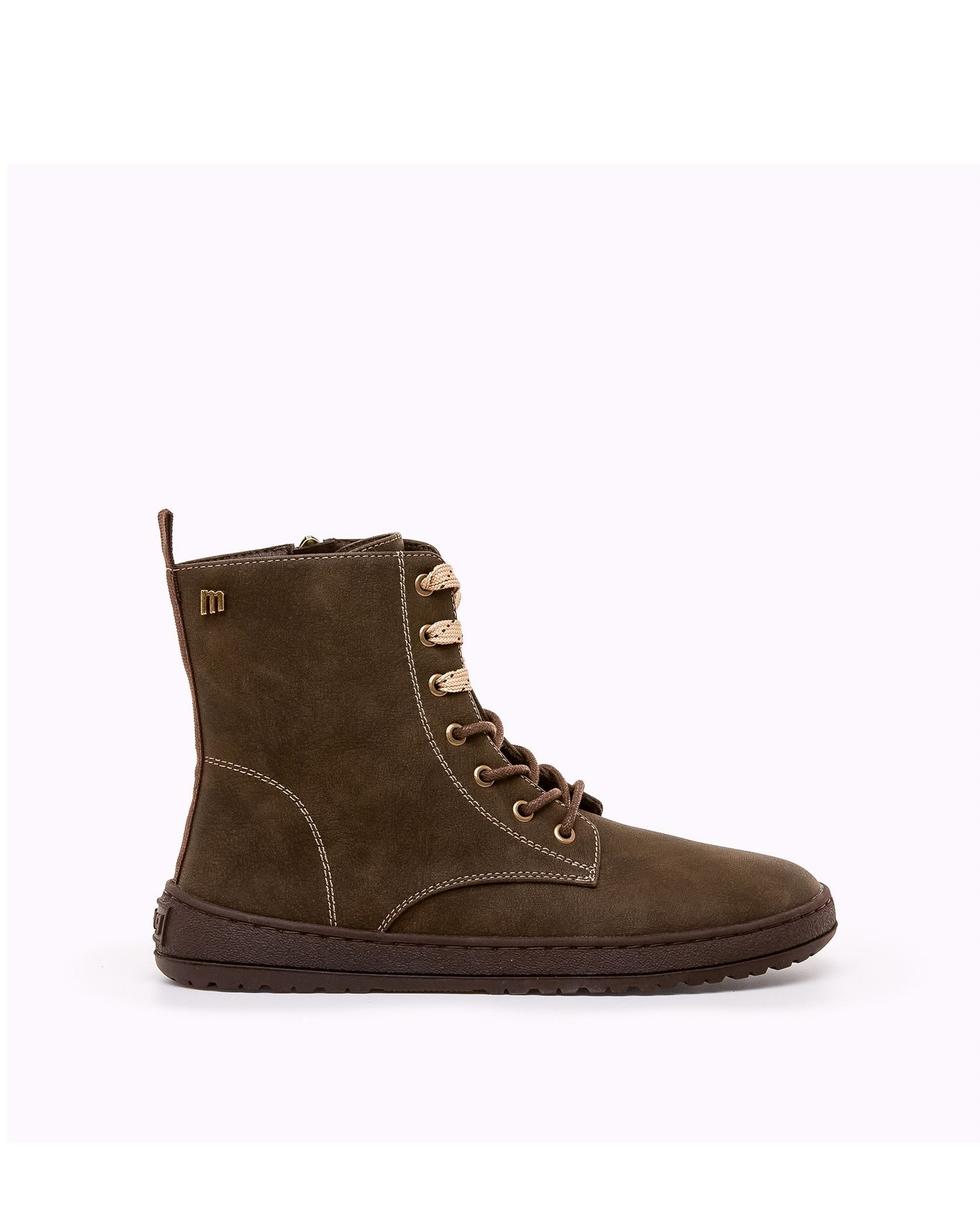 Botines confort de mujer con piso respetuoso y cremallera - Mustang - Topo Topo-1