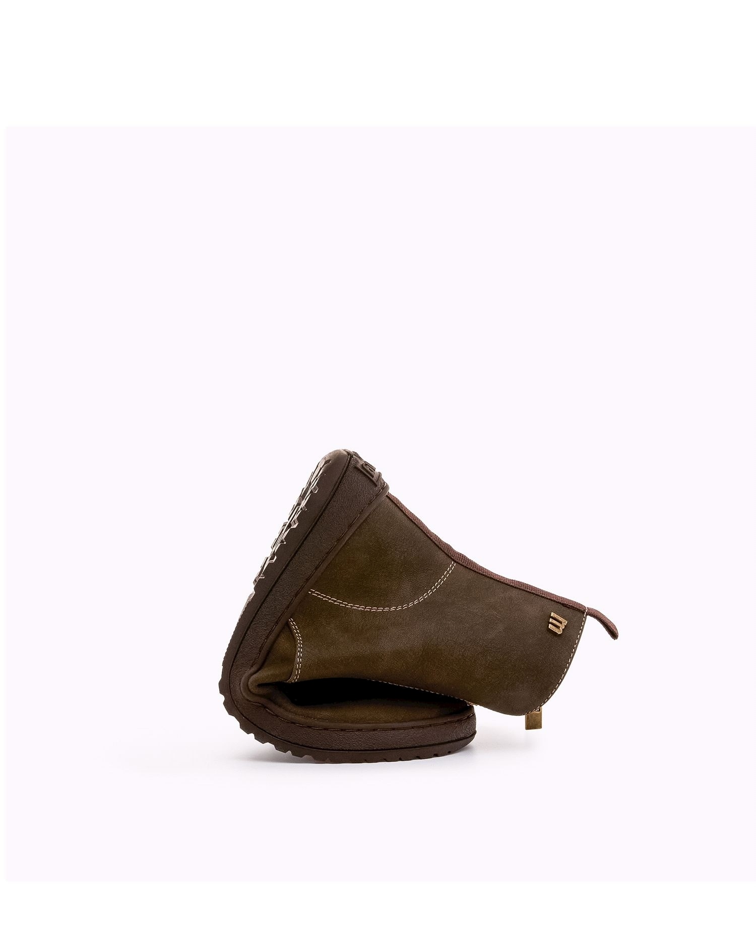 Botines confort de mujer con piso respetuoso y cremallera - Mustang - Topo Topo-2