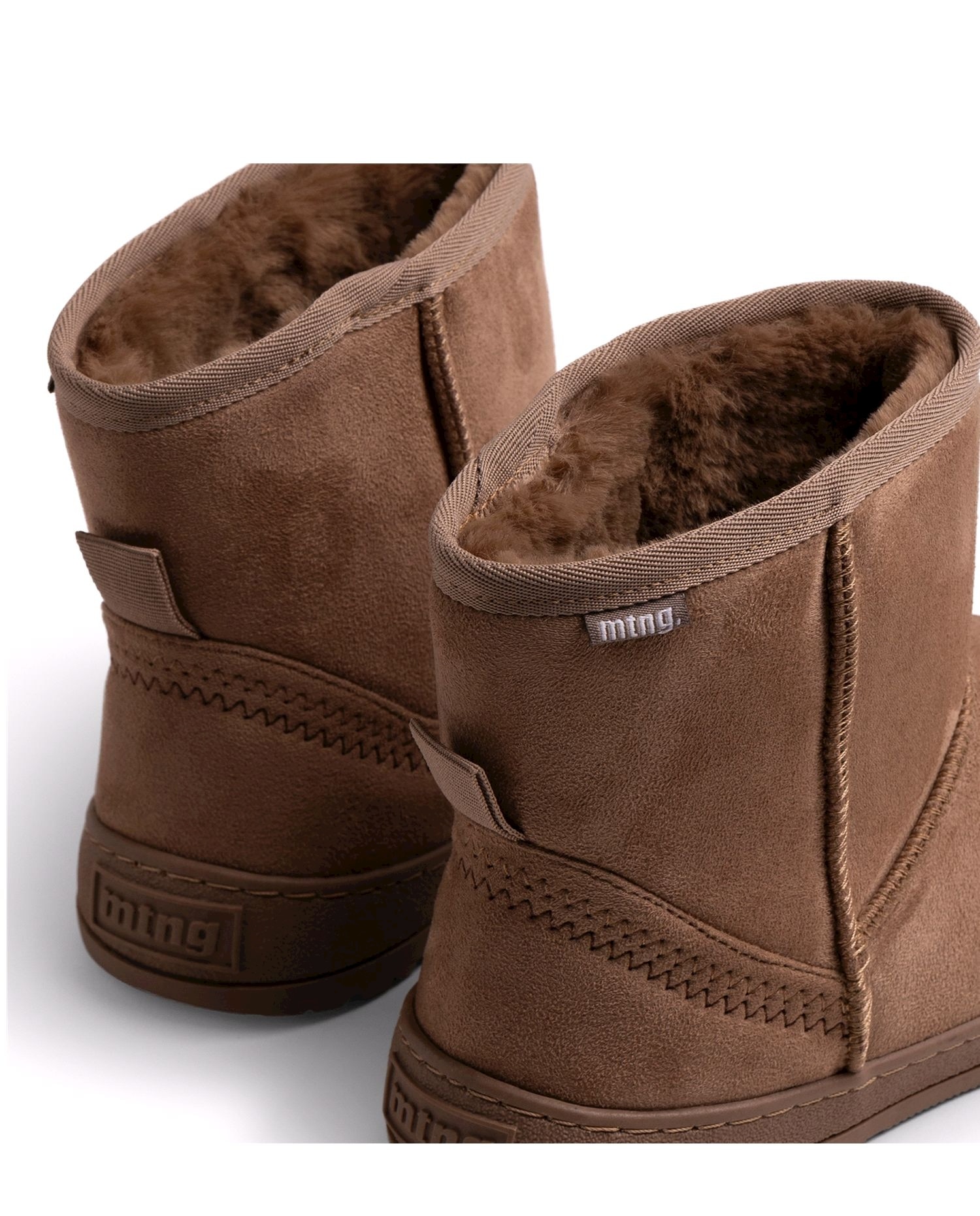 Botines confort para mujer con piso barefoot - Mustang - Canela Canela-6
