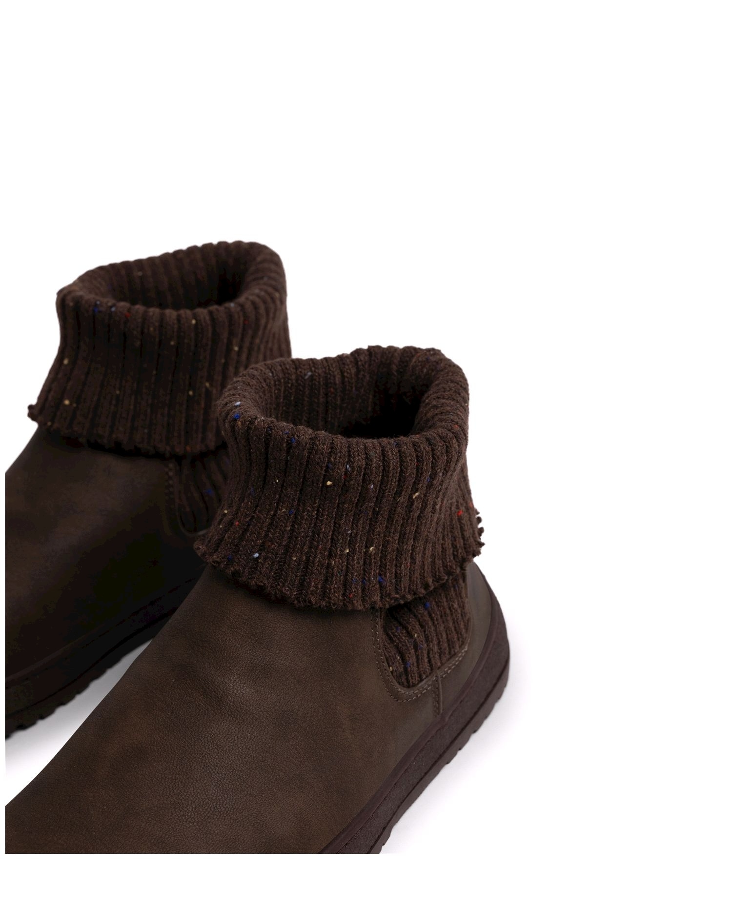 Botines confort para mujer con piso barefoot - Mustang - Marrón Marrón-6