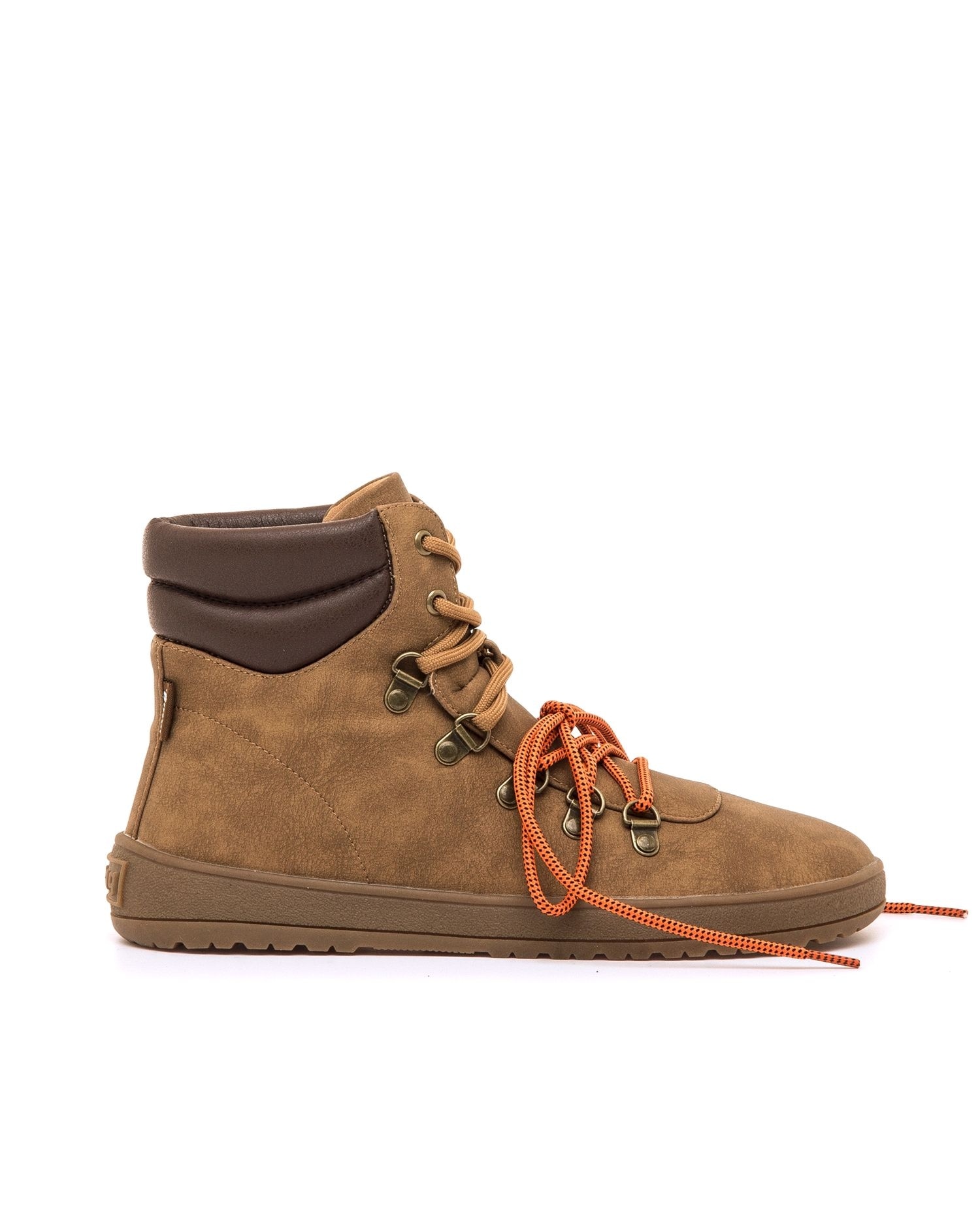 Botines plano para mujer con piso barefoot - Mustang - Marrón Marrón-1