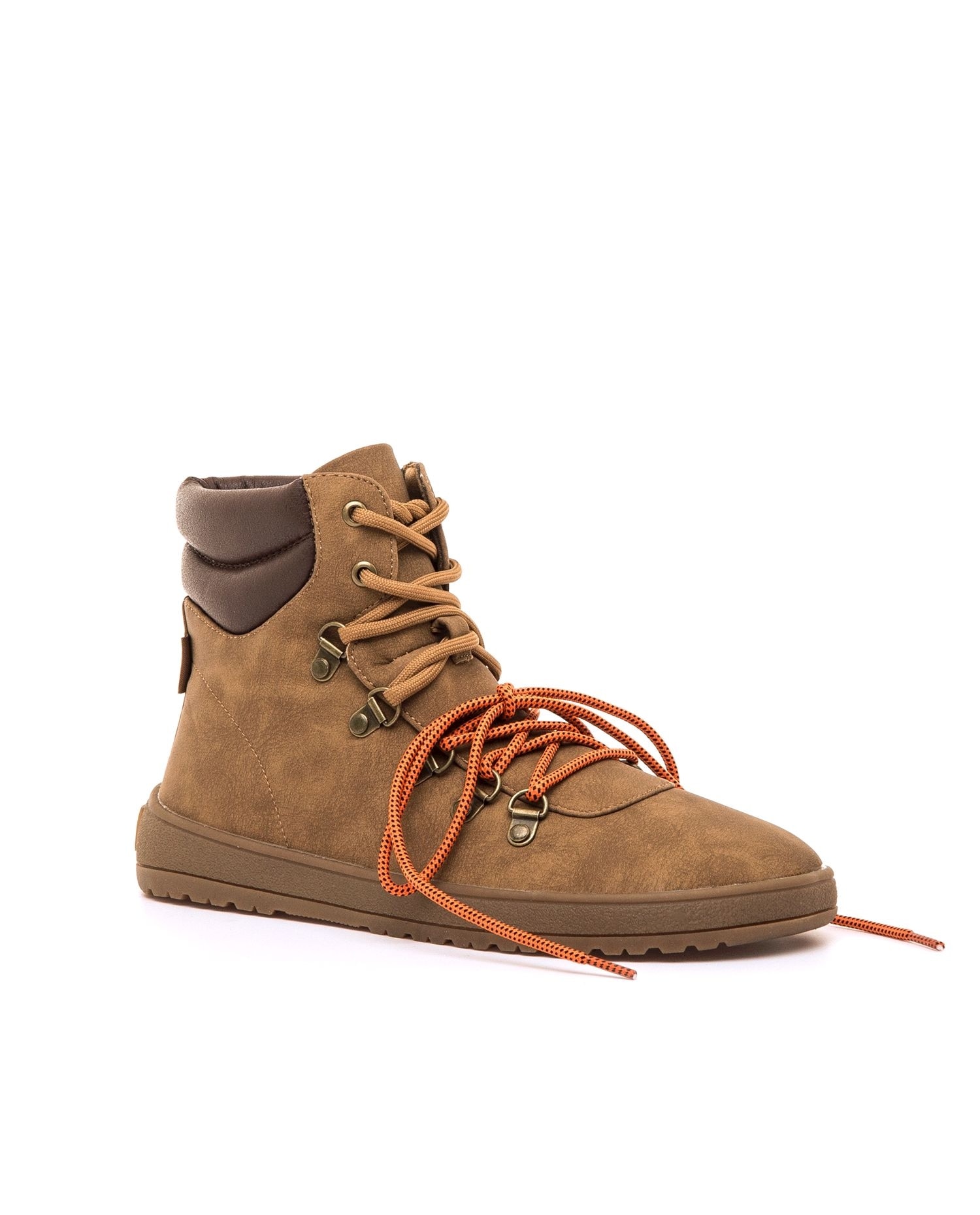 Botines plano para mujer con piso barefoot - Mustang - Marrón Marrón-2