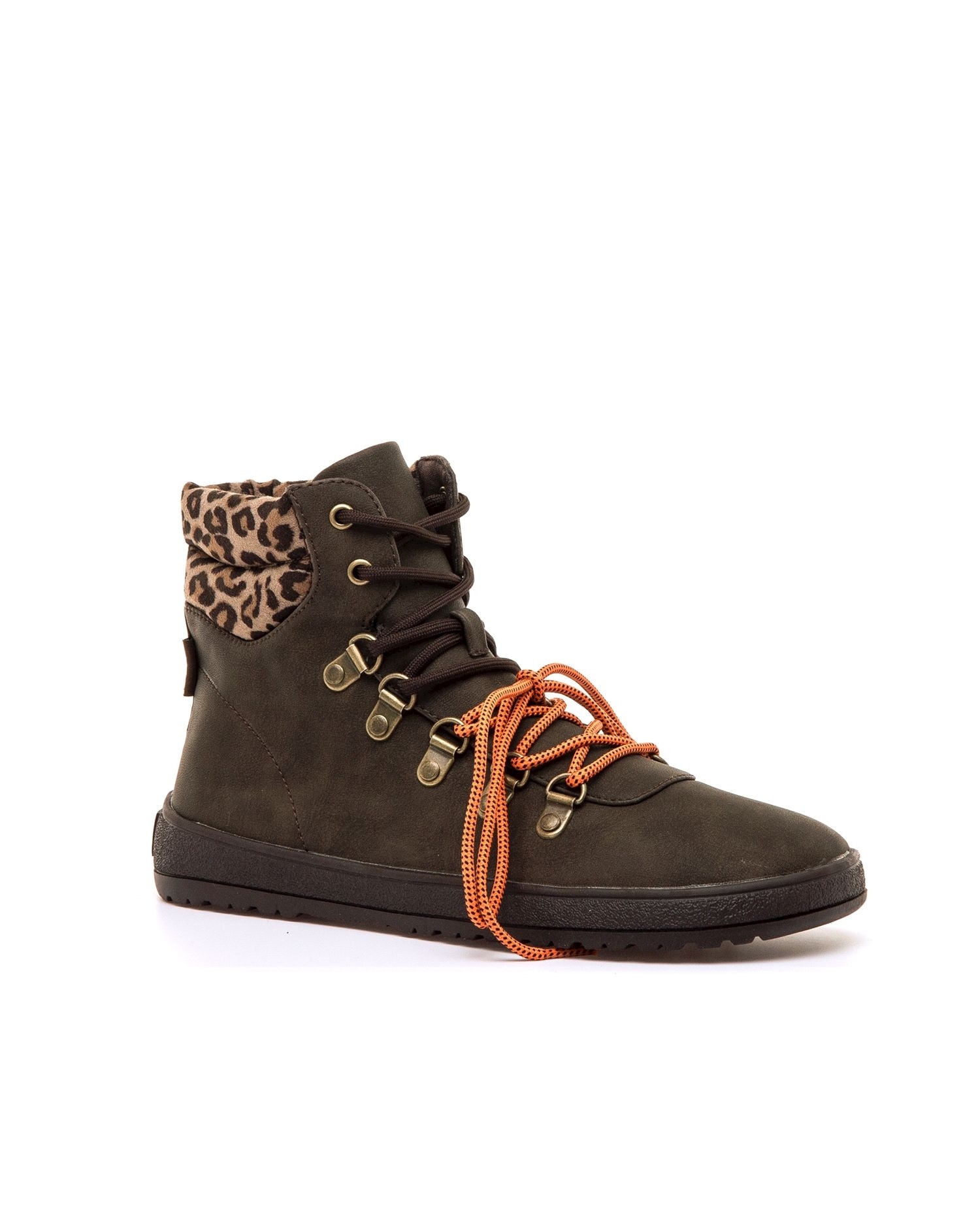 Botines plano para mujer con piso barefoot - Mustang - Marrón oscuro Marrón oscuro-3