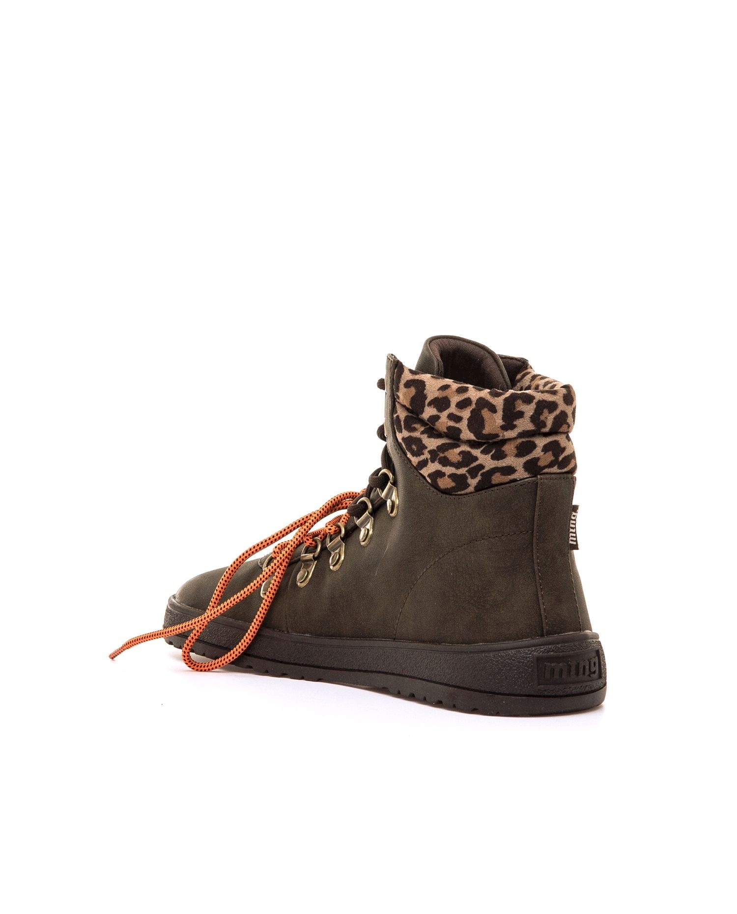 Botines plano para mujer con piso barefoot - Mustang - Marrón oscuro Marrón oscuro-4