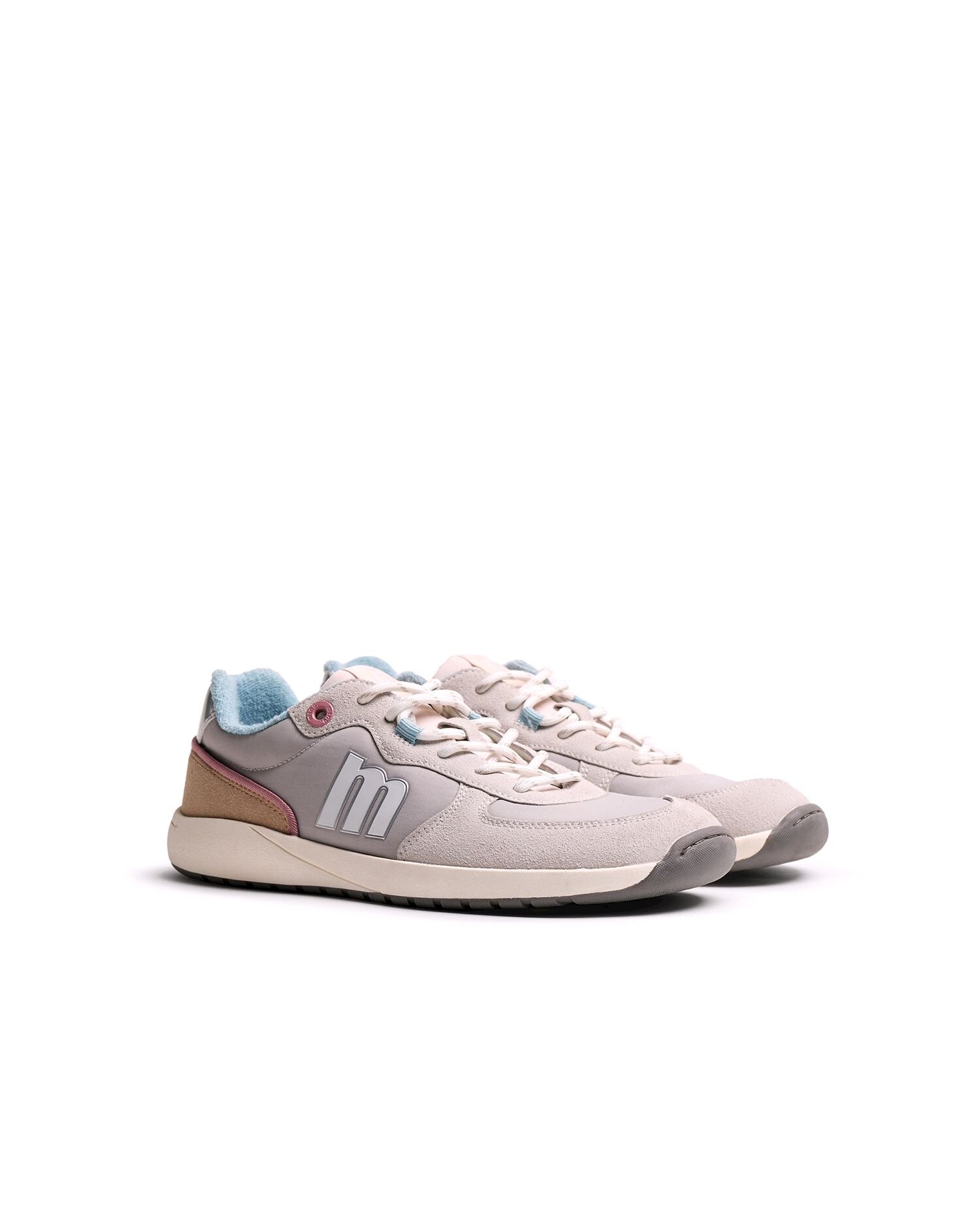 Imagen 4 de Zapatillas de piel para mujer line Free - Mustang - Gris sombra Gris sombra