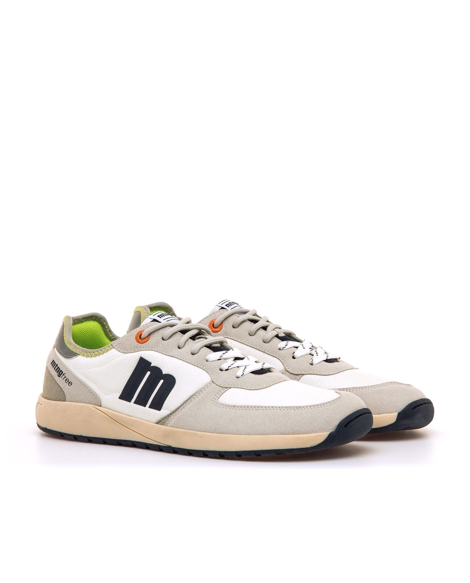 Imagen 4 de Zapatillas deportivas para hombre con piso barefoot - Mustang - Roble / Blanco / Azul Roble / Blanco / Azul